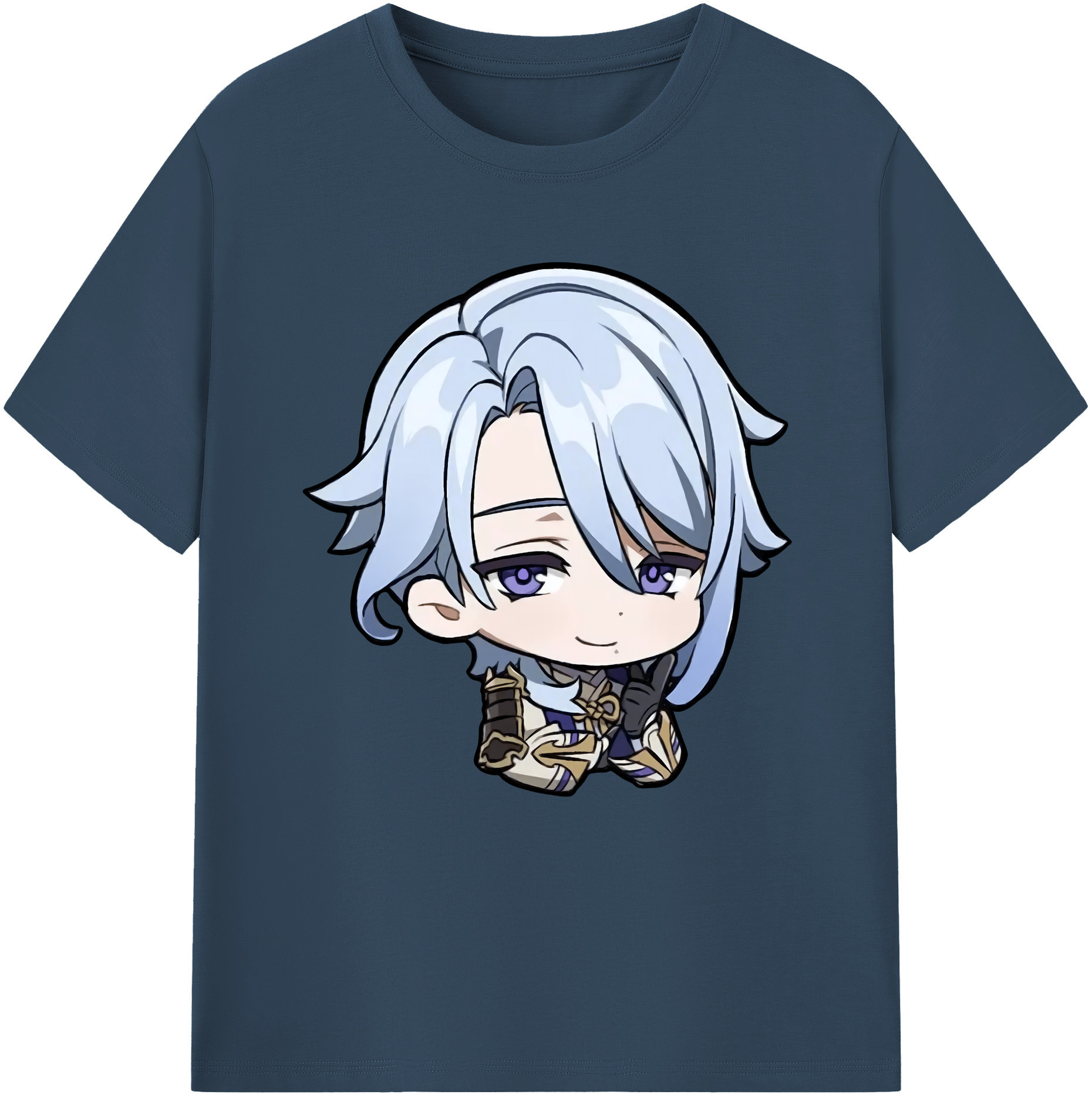 げんし神 神里綾人 かみさとあやと genshin Kamisato Ayato レディースカジュアルプリントTシャツ（綿100％）