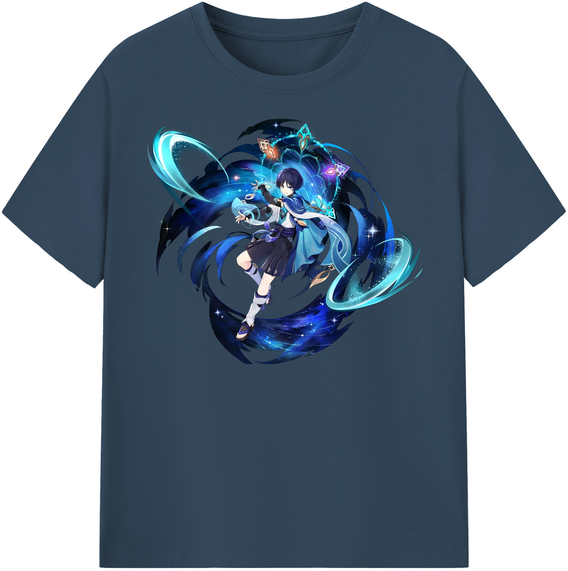 げんし神 さんペい genshin Sanpei レディースカジュアルプリントTシャツ（綿100％）