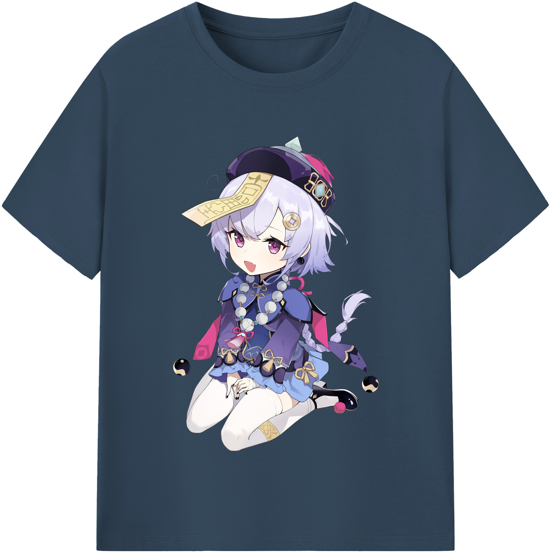 げんし神 七七 なな  genshin Nana レディースカジュアルプリントTシャツ（綿100％）