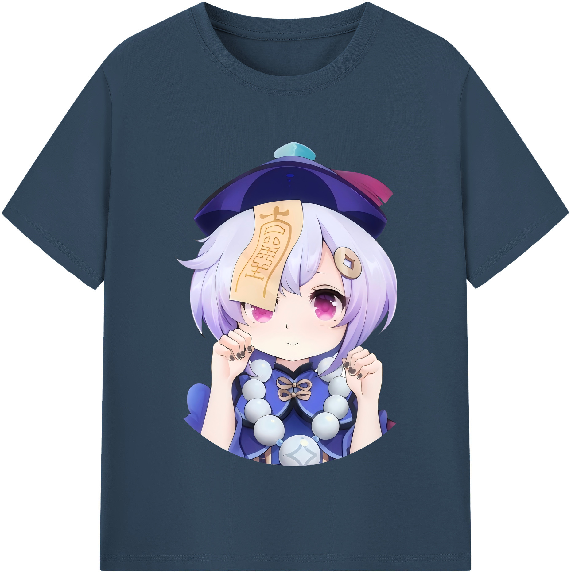 げんし神 七七 なな  genshin Nana レディースカジュアルプリントTシャツ（綿100％）