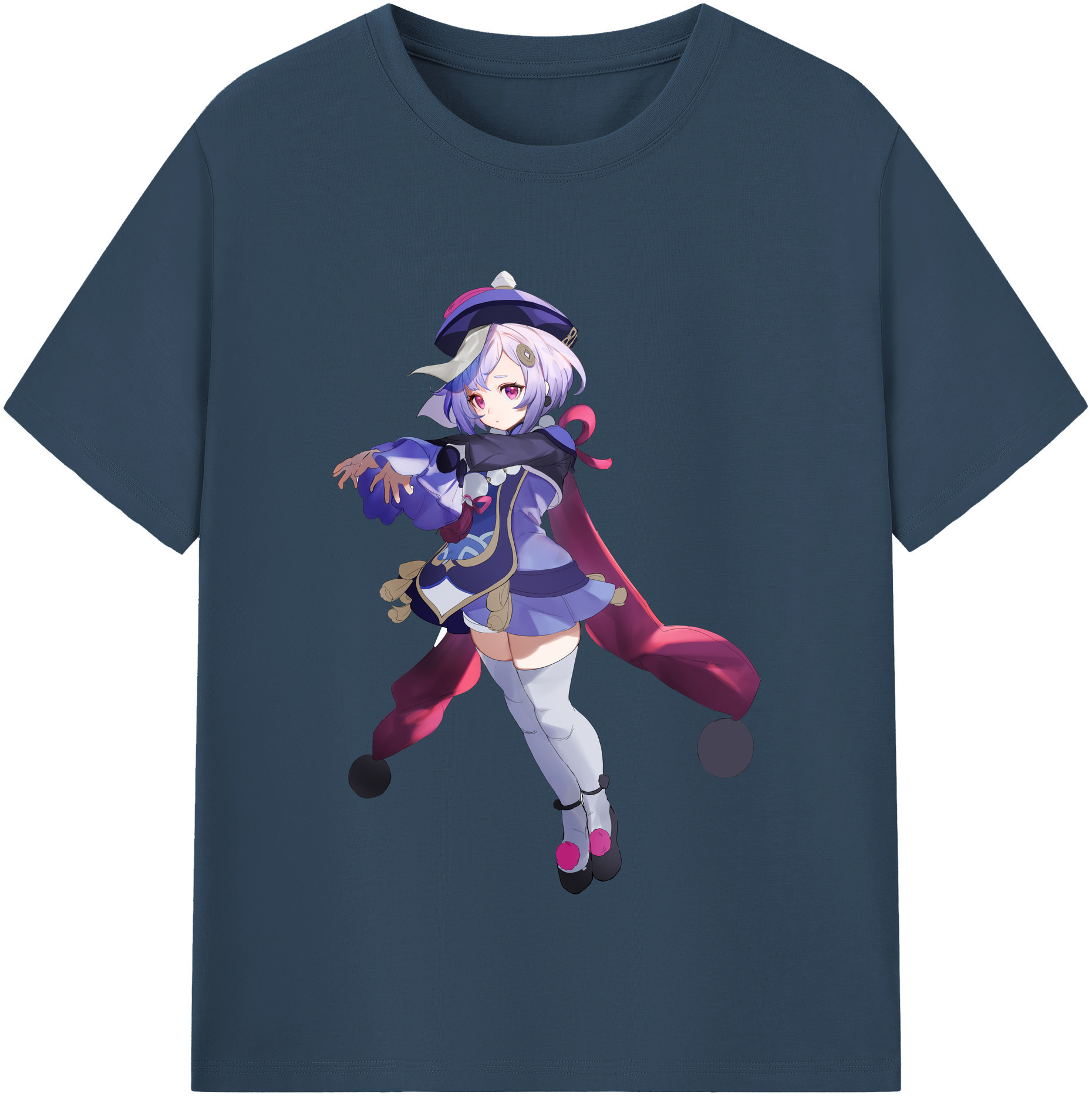 げんし神 七七 なな  genshin Nana レディースカジュアルプリントTシャツ（綿100％）