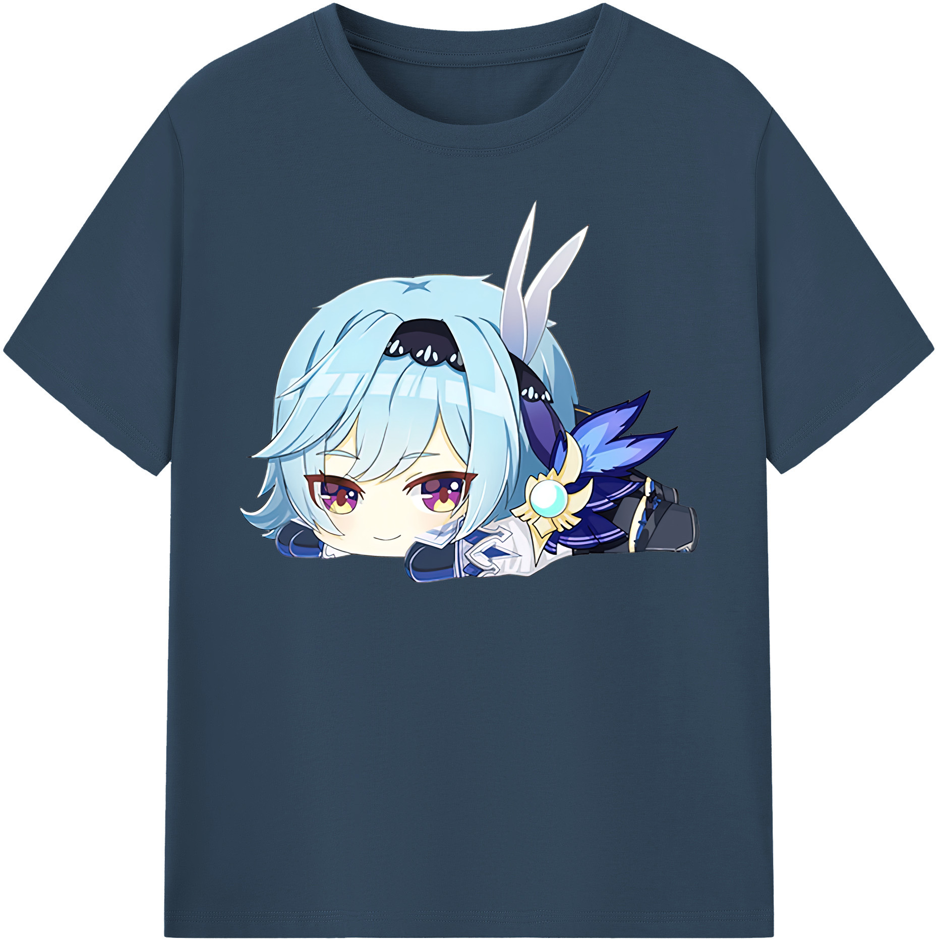 げんし神 优菈 ゆうら genshin Yūra レディースカジュアルプリントTシャツ（綿100％）