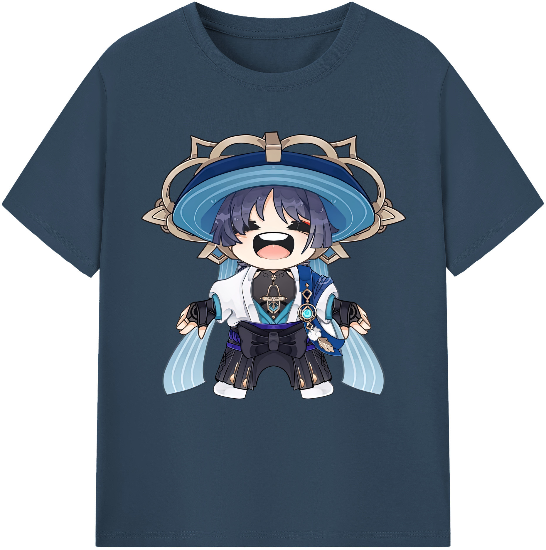 げんし神 さんペい genshin Sanpei レディースカジュアルプリントTシャツ（綿100％）