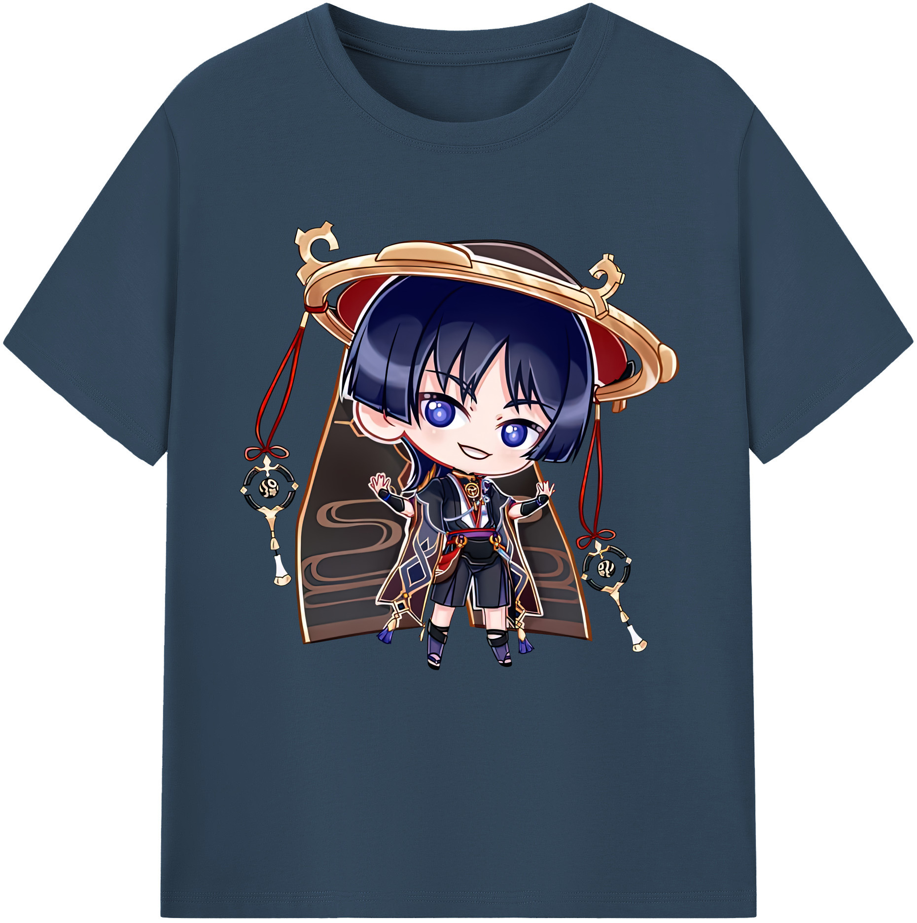 げんし神 さんペい genshin Sanpei レディースカジュアルプリントTシャツ（綿100％）