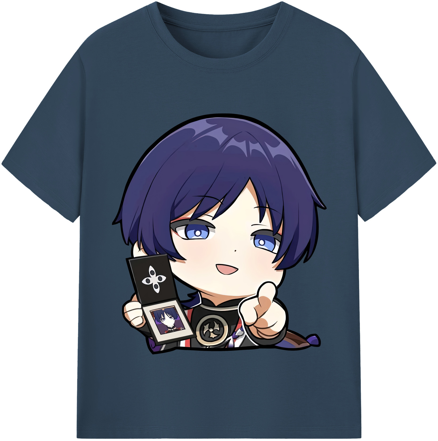 げんし神 さんペい genshin Sanpei レディースカジュアルプリントTシャツ（綿100％）