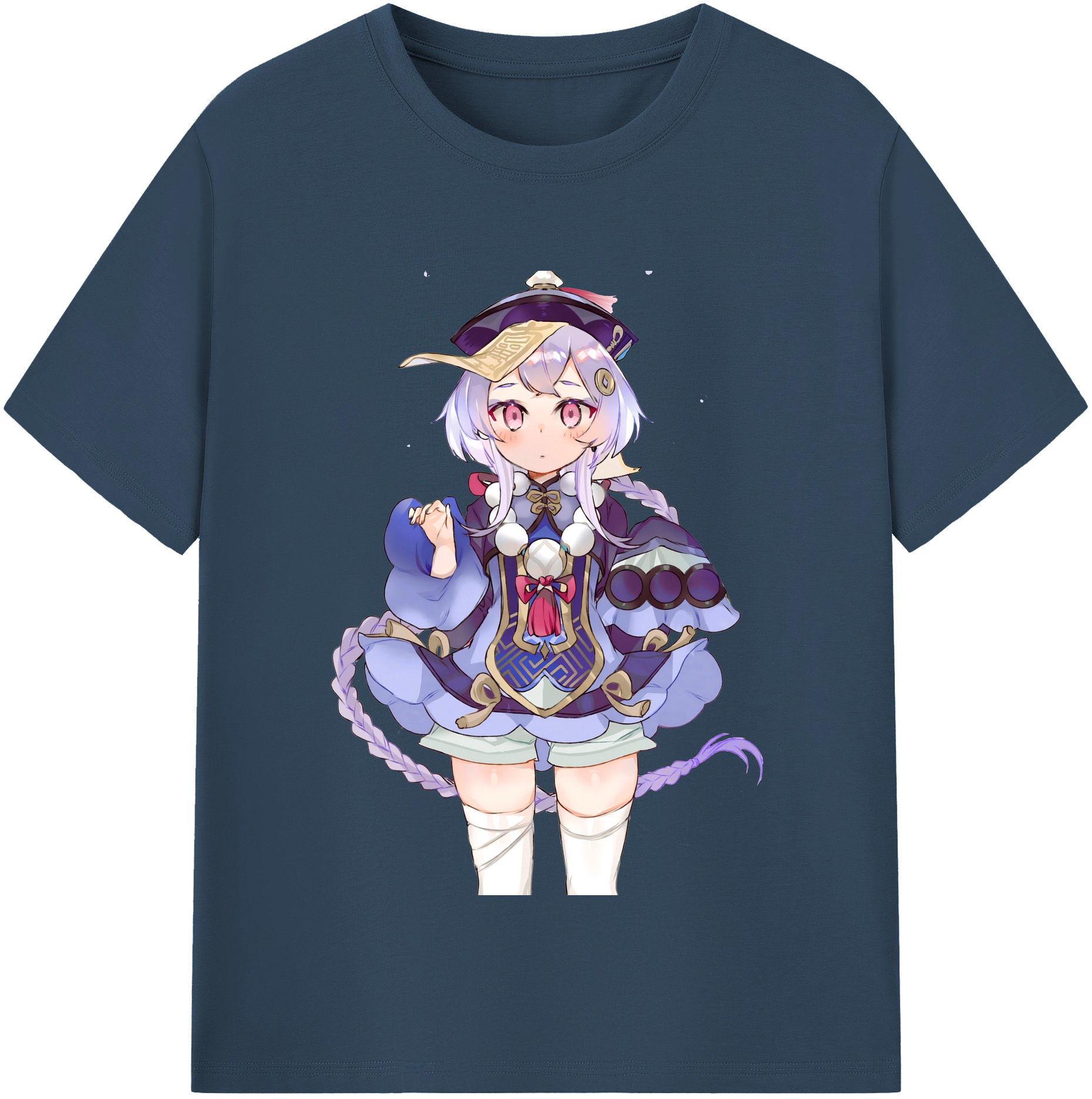 げんし神 七七 なな  genshin Nana レディースカジュアルプリントTシャツ（綿100％）