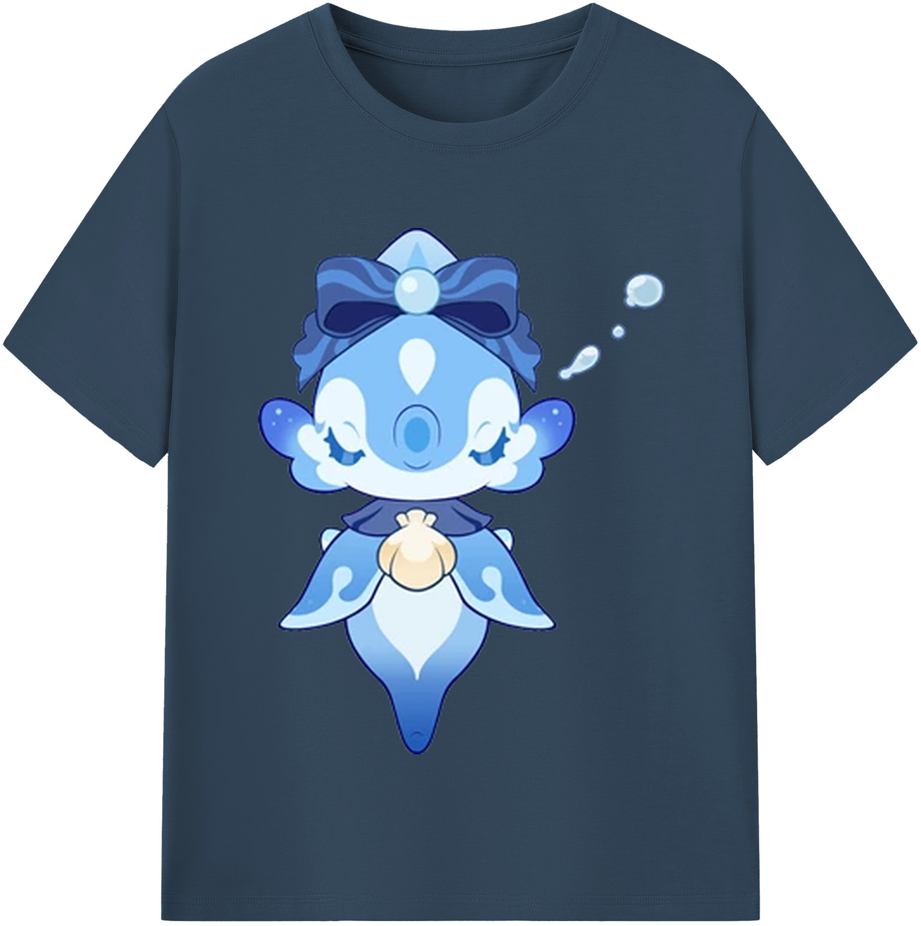 げんし神 フリーナ genshin Furina レディースカジュアルプリントTシャツ（綿100％）