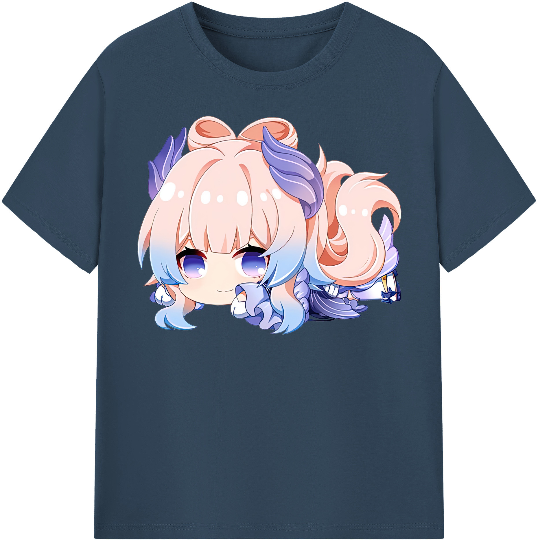げんし神 珊瑚宮心海 サンゴノミヤ・ココミ genshin Sangonomiya Kokomi レディースカジュアルプリントTシャツ（綿100％）