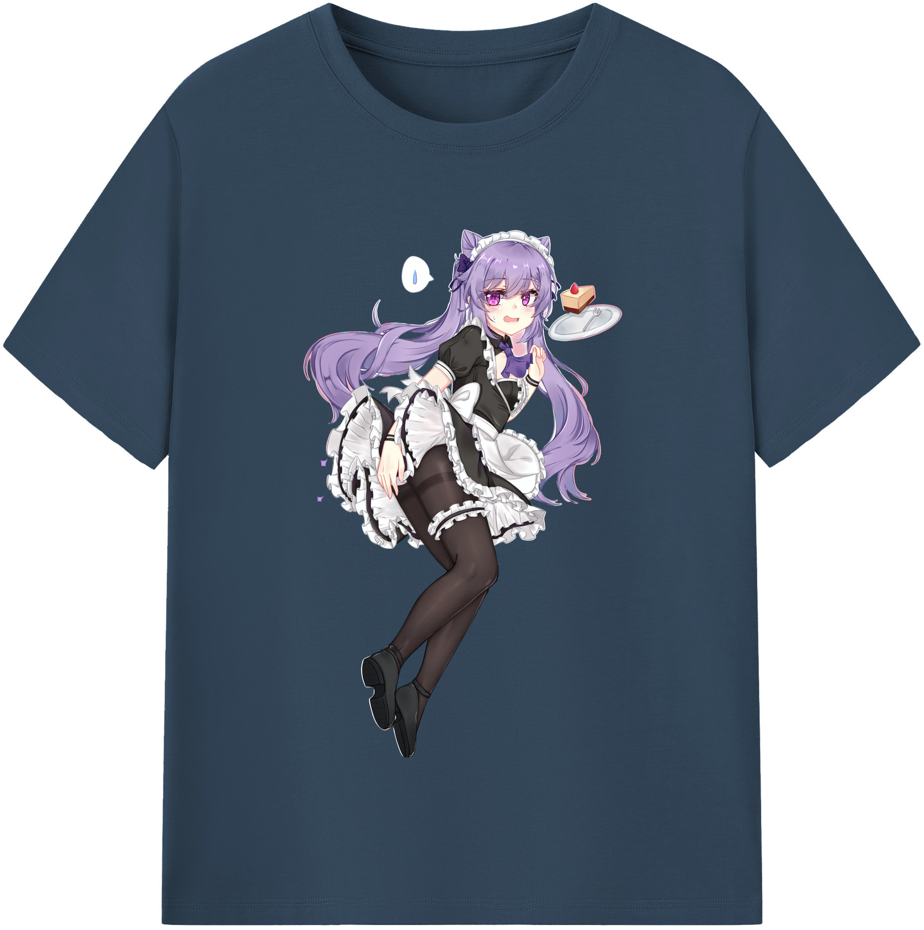 げんし神 刻晴 こくせい genshin Kokusei レディースカジュアルプリントTシャツ（綿100％）