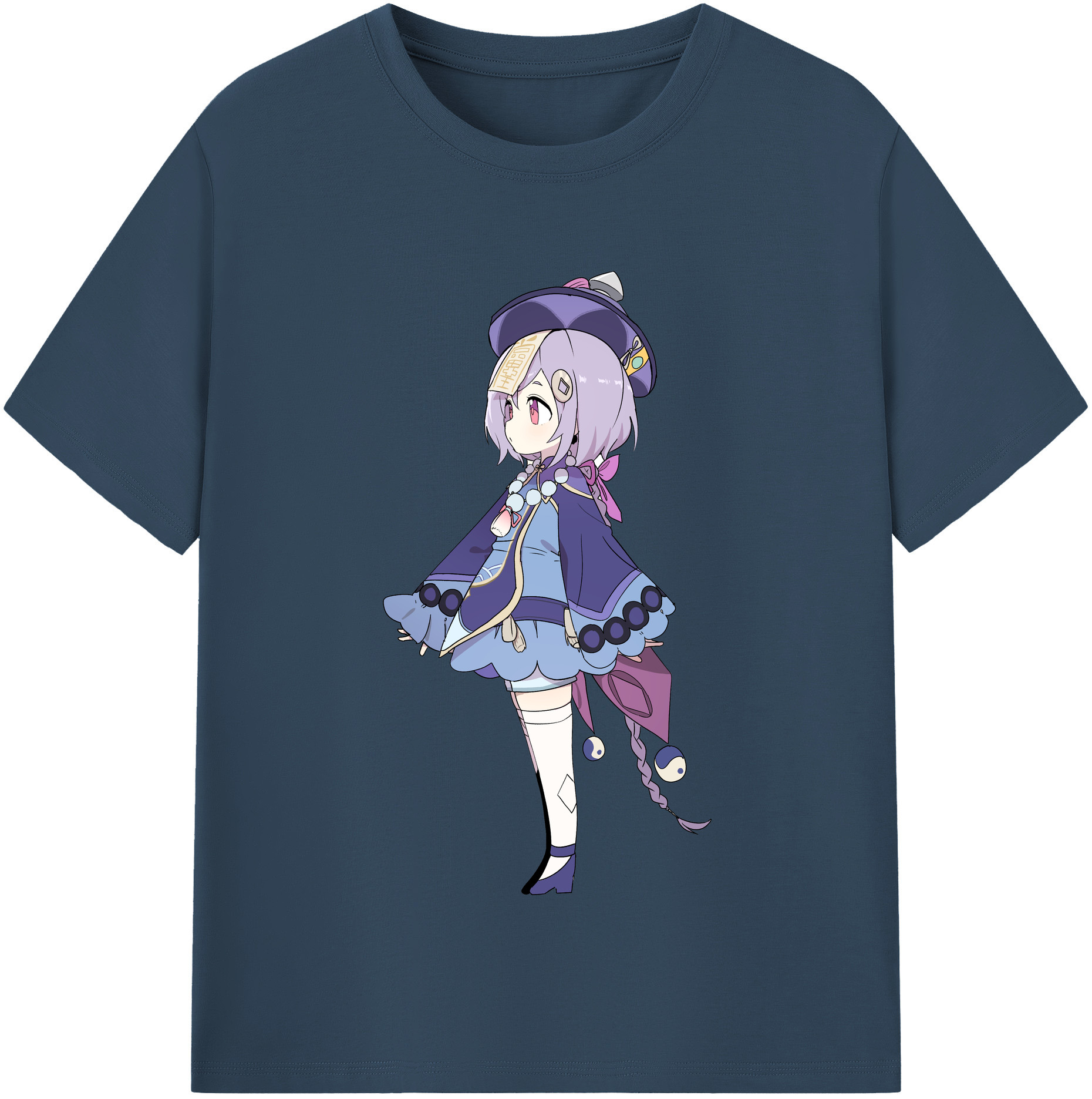 げんし神 七七 なな  genshin Nana レディースカジュアルプリントTシャツ（綿100％）