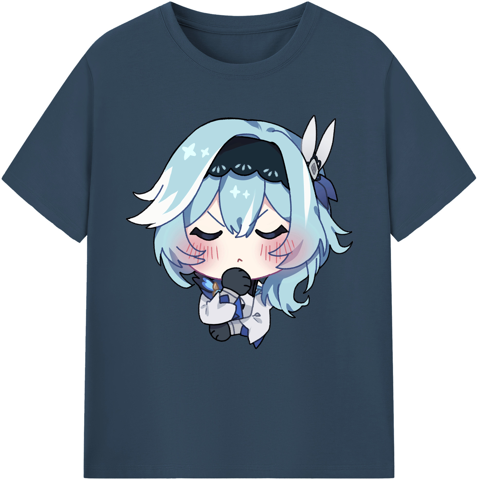 げんし神 优菈 ゆうら genshin Yūra レディースカジュアルプリントTシャツ（綿100％）
