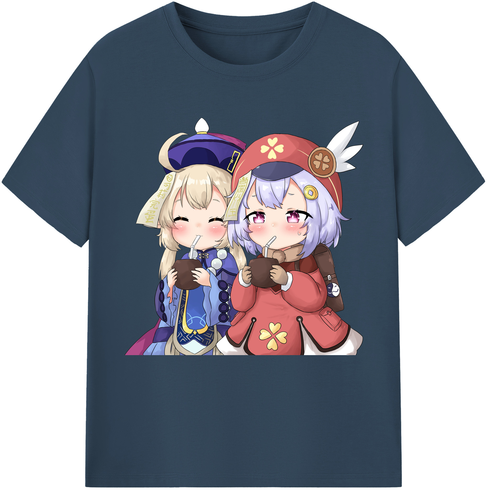 げんし神 七七 なな  genshin Nana レディースカジュアルプリントTシャツ（綿100％）