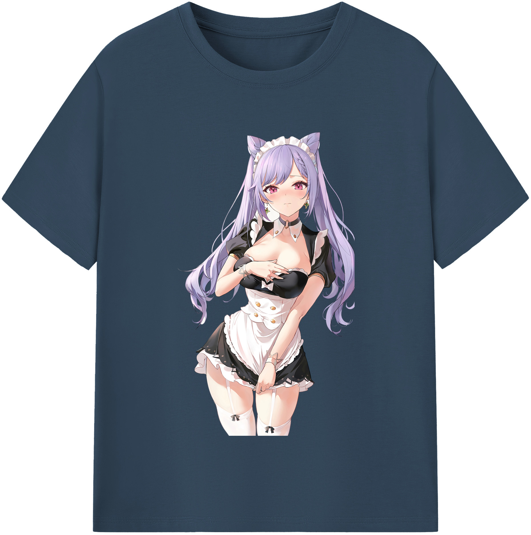 げんし神 刻晴 こくせい genshin Kokusei レディースカジュアルプリントTシャツ（綿100％）