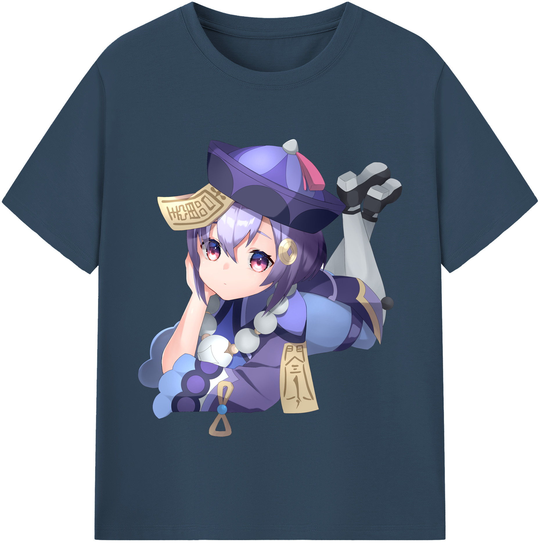 げんし神 七七 なな  genshin Nana レディースカジュアルプリントTシャツ（綿100％）