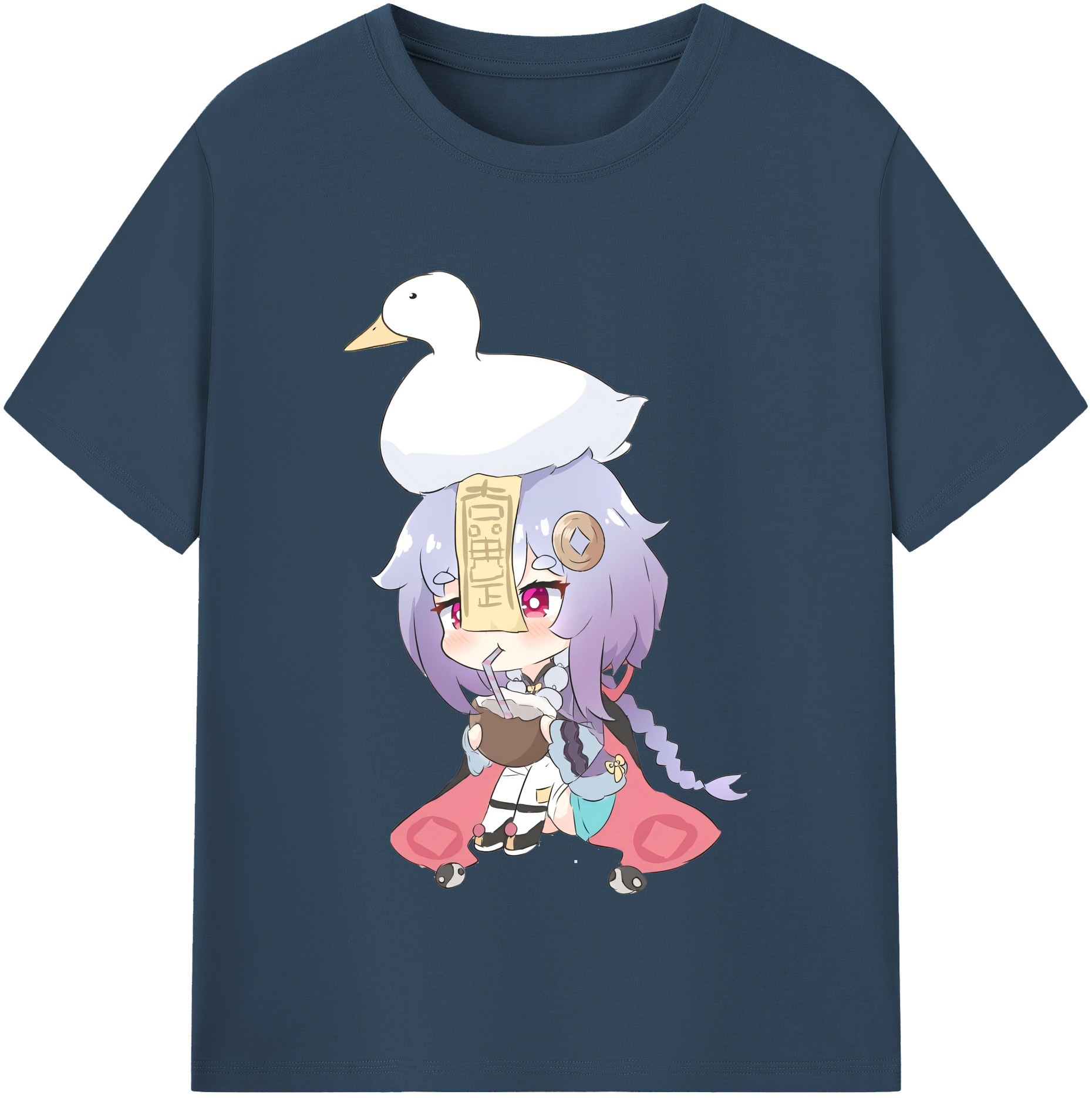 げんし神 七七 なな  genshin Nana レディースカジュアルプリントTシャツ（綿100％）