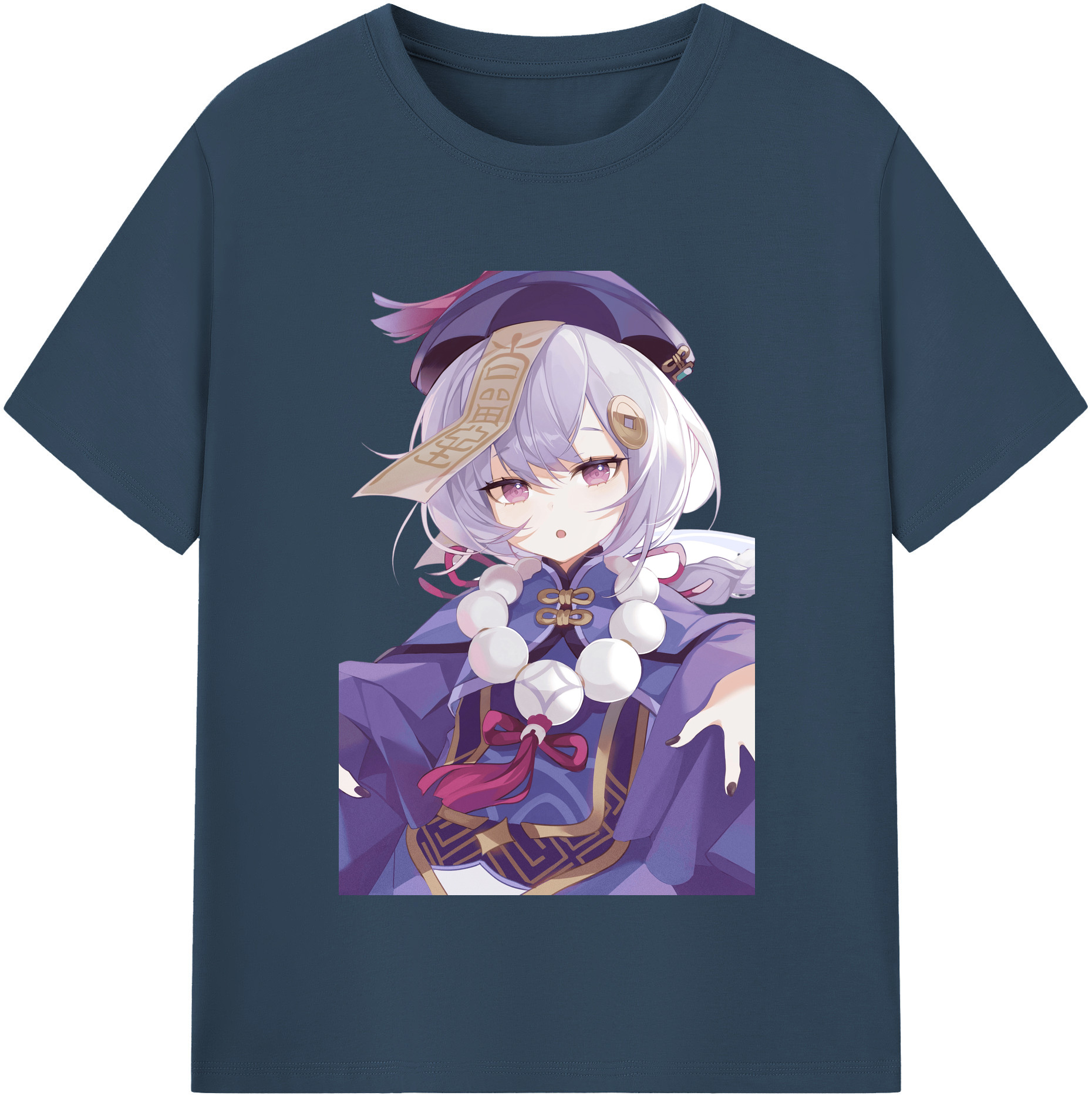 げんし神 七七 なな  genshin Nana レディースカジュアルプリントTシャツ（綿100％）