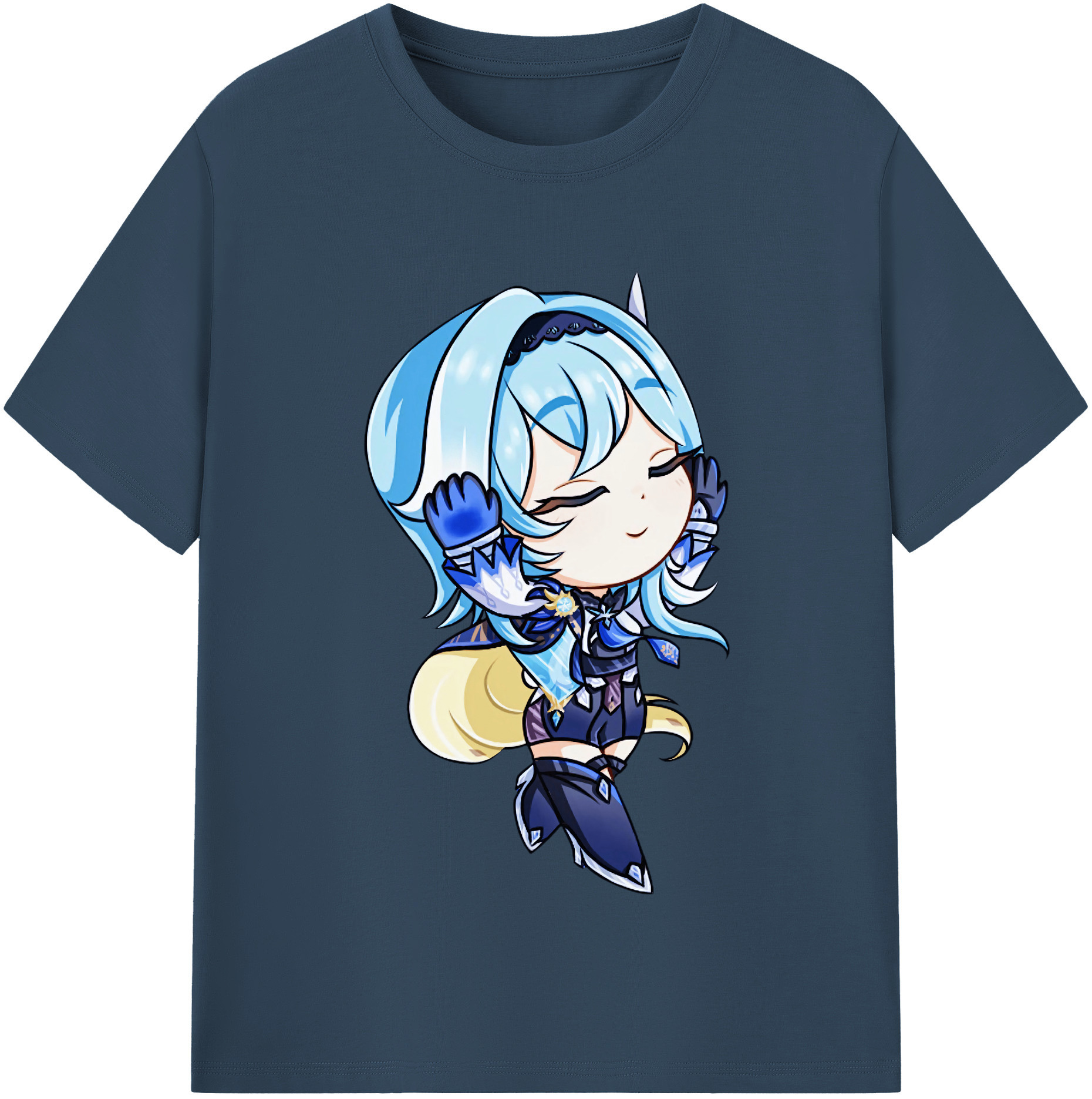 げんし神 优菈 ゆうら genshin Yūra レディースカジュアルプリントTシャツ（綿100％）