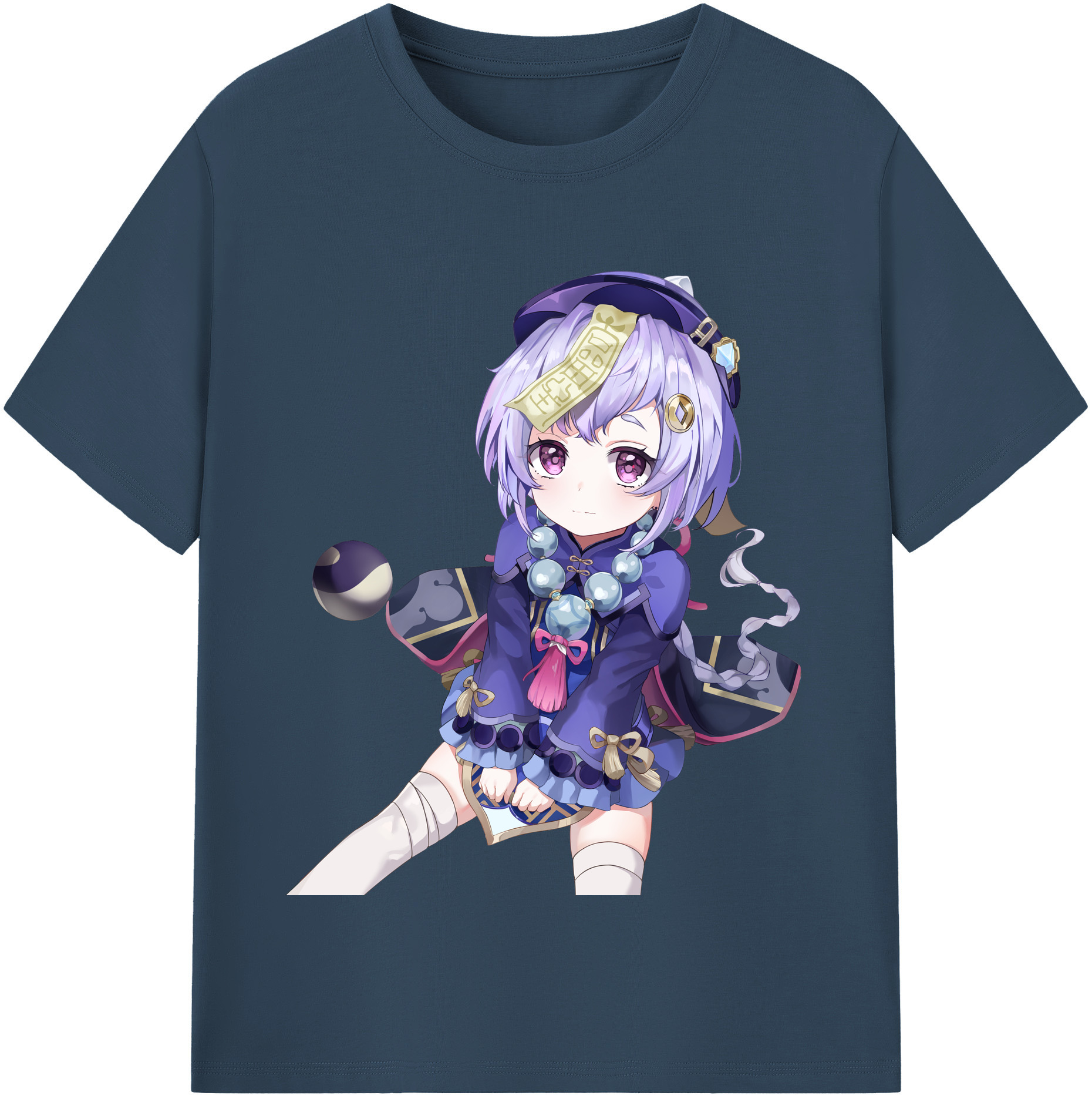 げんし神 七七 なな  genshin Nana レディースカジュアルプリントTシャツ（綿100％）