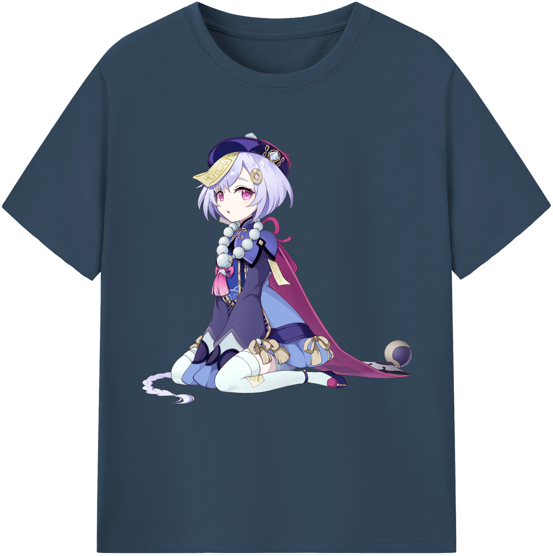 げんし神 七七 なな  genshin Nana レディースカジュアルプリントTシャツ（綿100％）