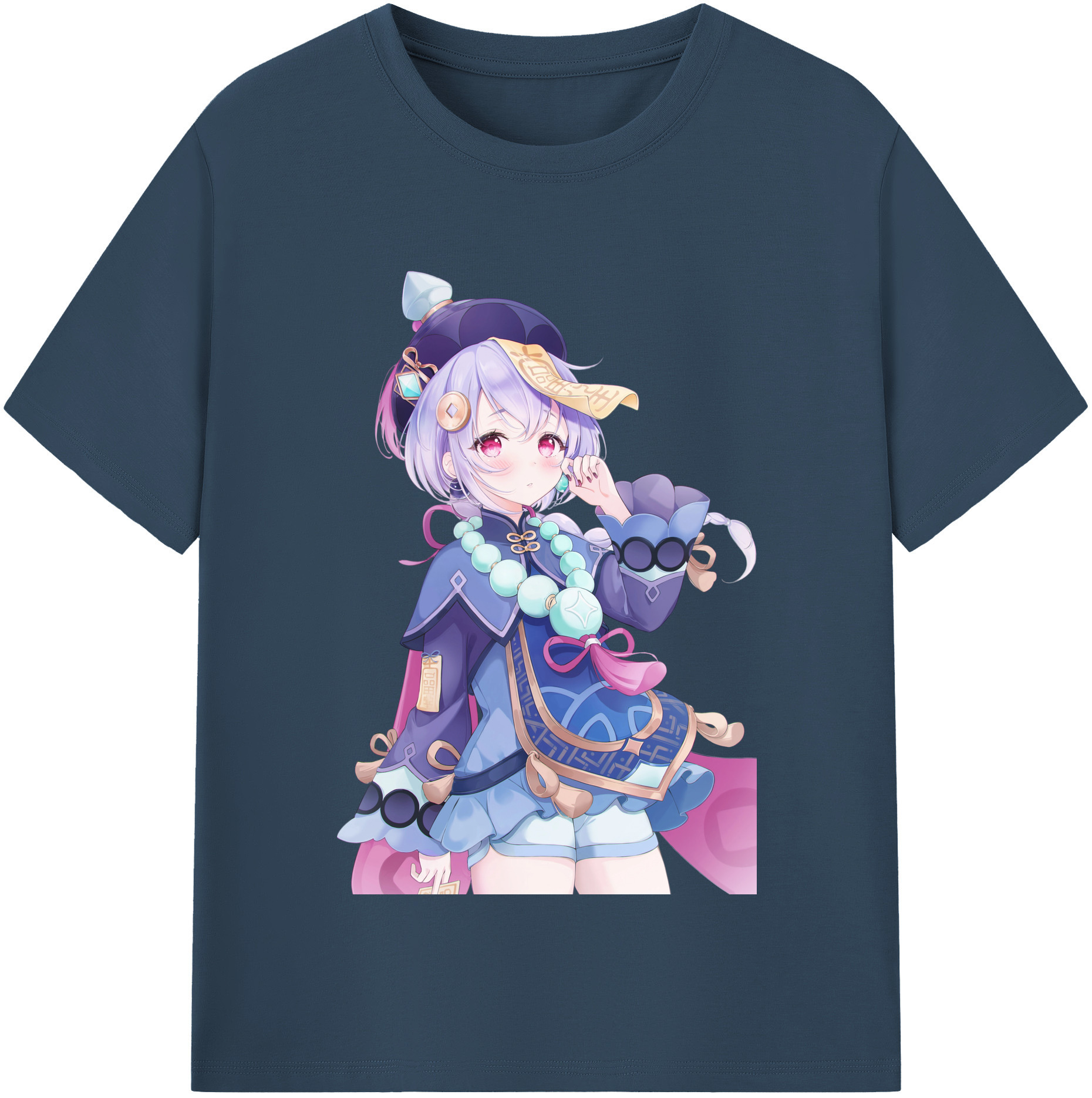 げんし神 七七 なな  genshin Nana レディースカジュアルプリントTシャツ（綿100％）