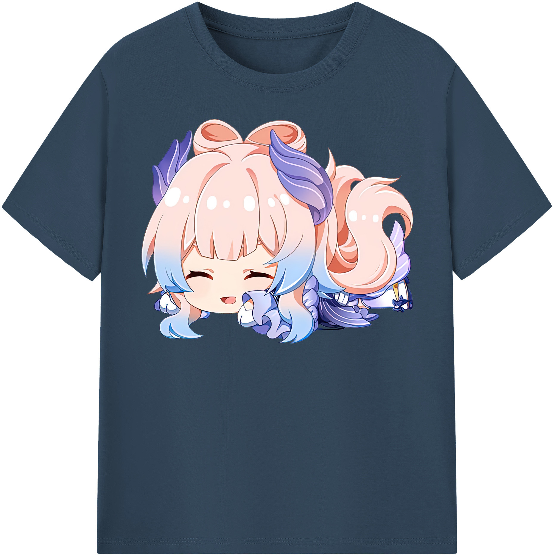 げんし神 珊瑚宮心海 サンゴノミヤ・ココミ genshin Sangonomiya Kokomi レディースカジュアルプリントTシャツ（綿100％）