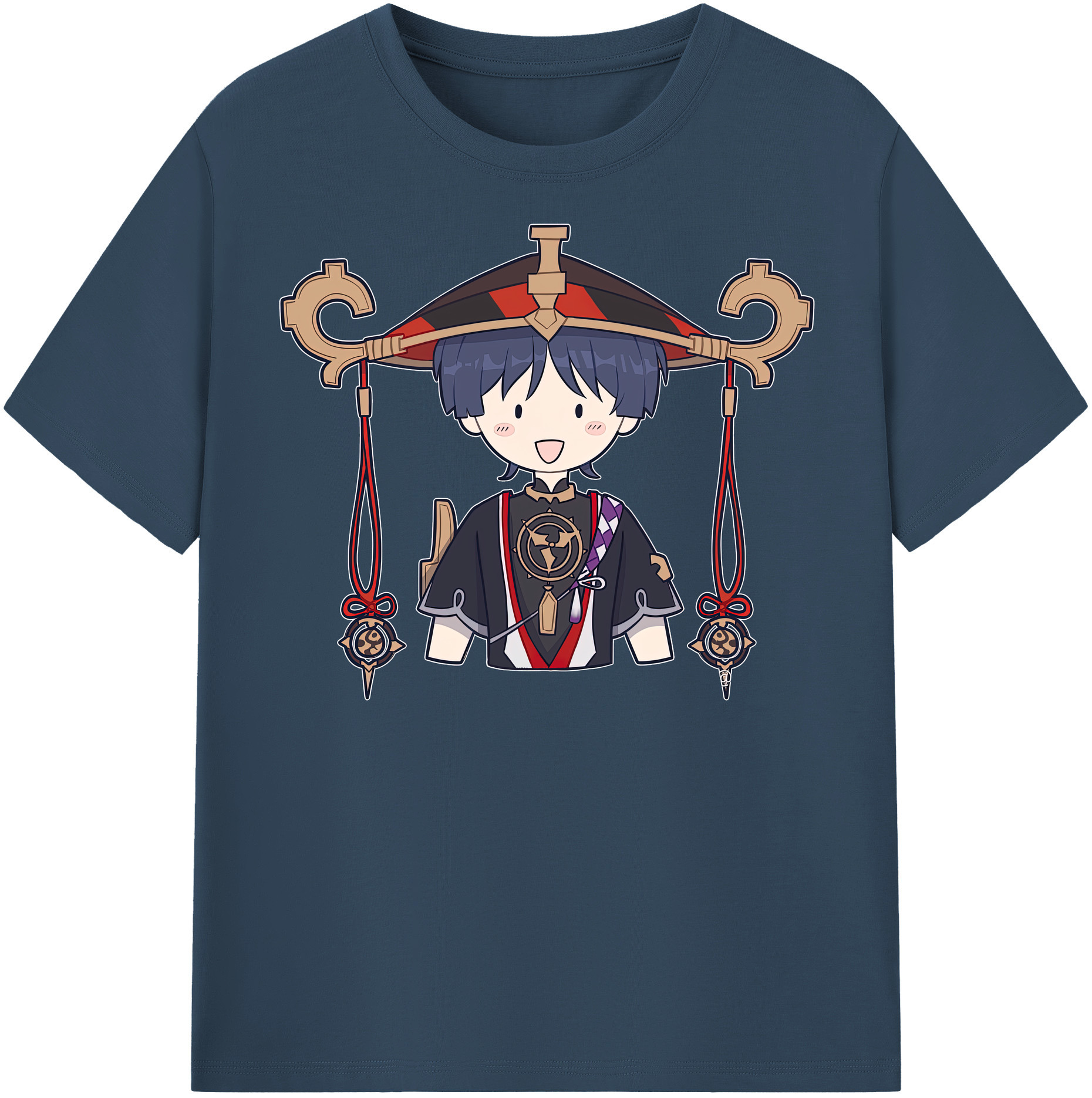 げんし神 さんペい genshin Sanpei レディースカジュアルプリントTシャツ（綿100％）