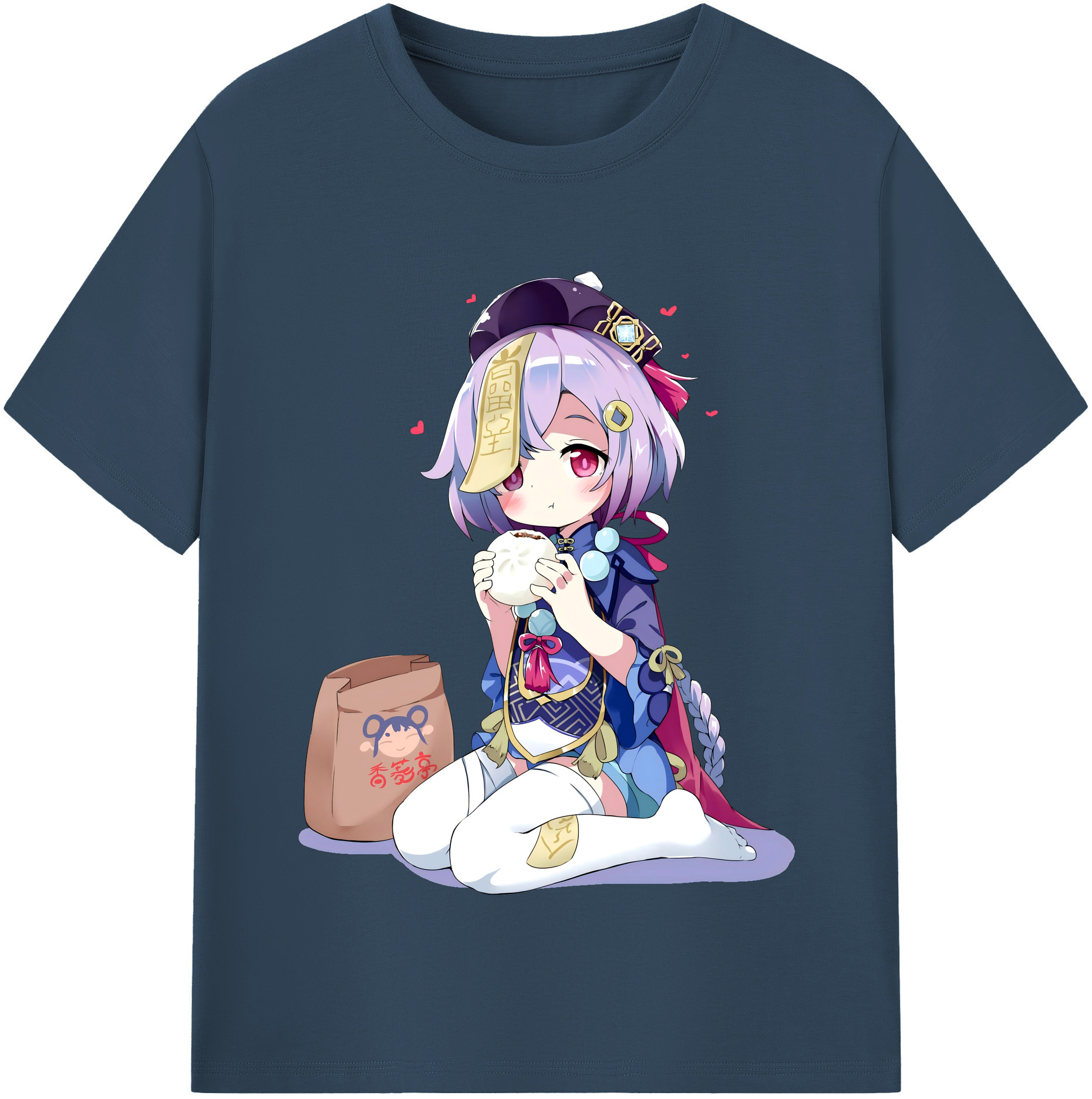 げんし神 七七 なな  genshin Nana レディースカジュアルプリントTシャツ（綿100％）