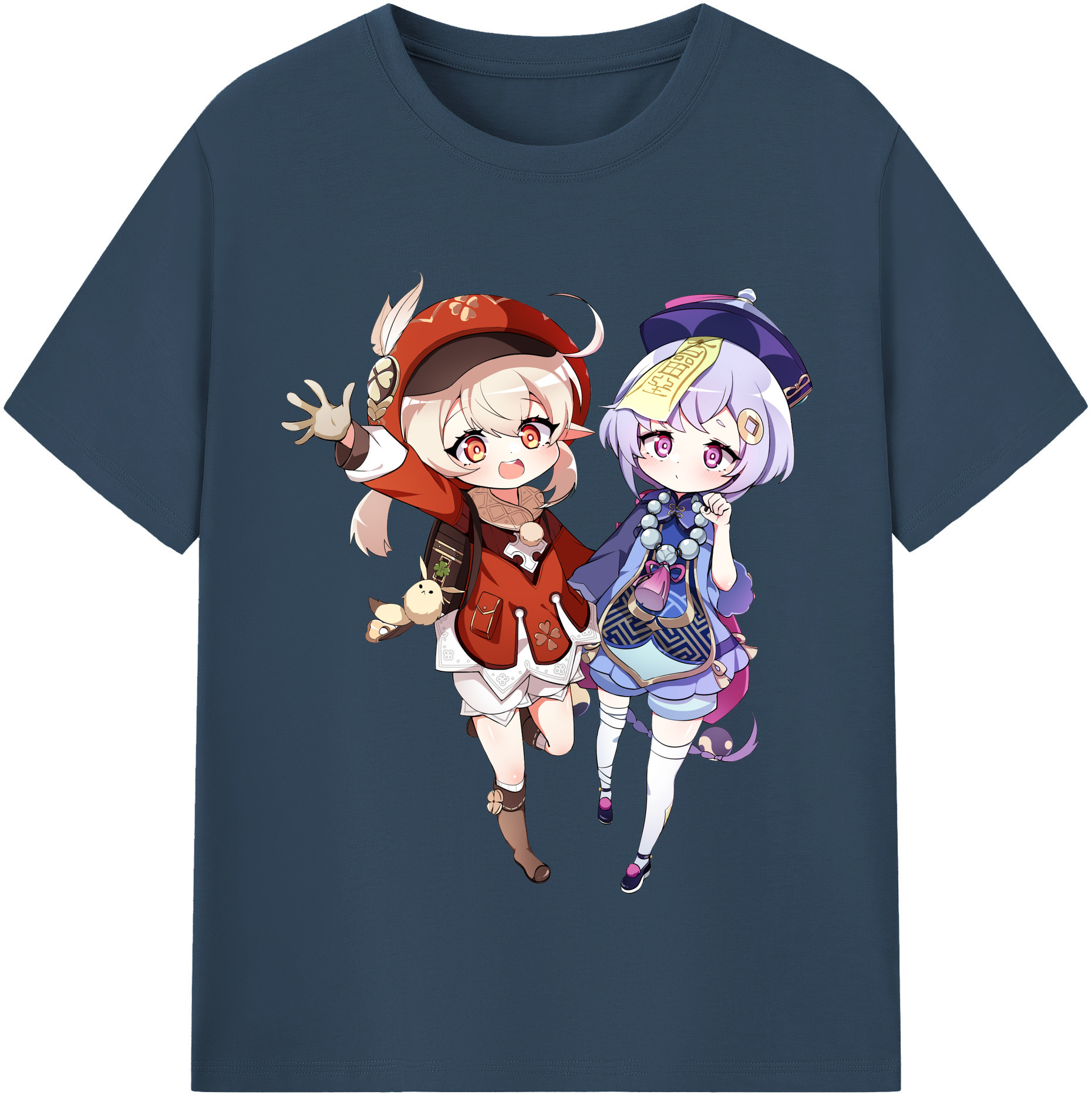 げんし神 七七 なな  genshin Nana レディースカジュアルプリントTシャツ（綿100％）