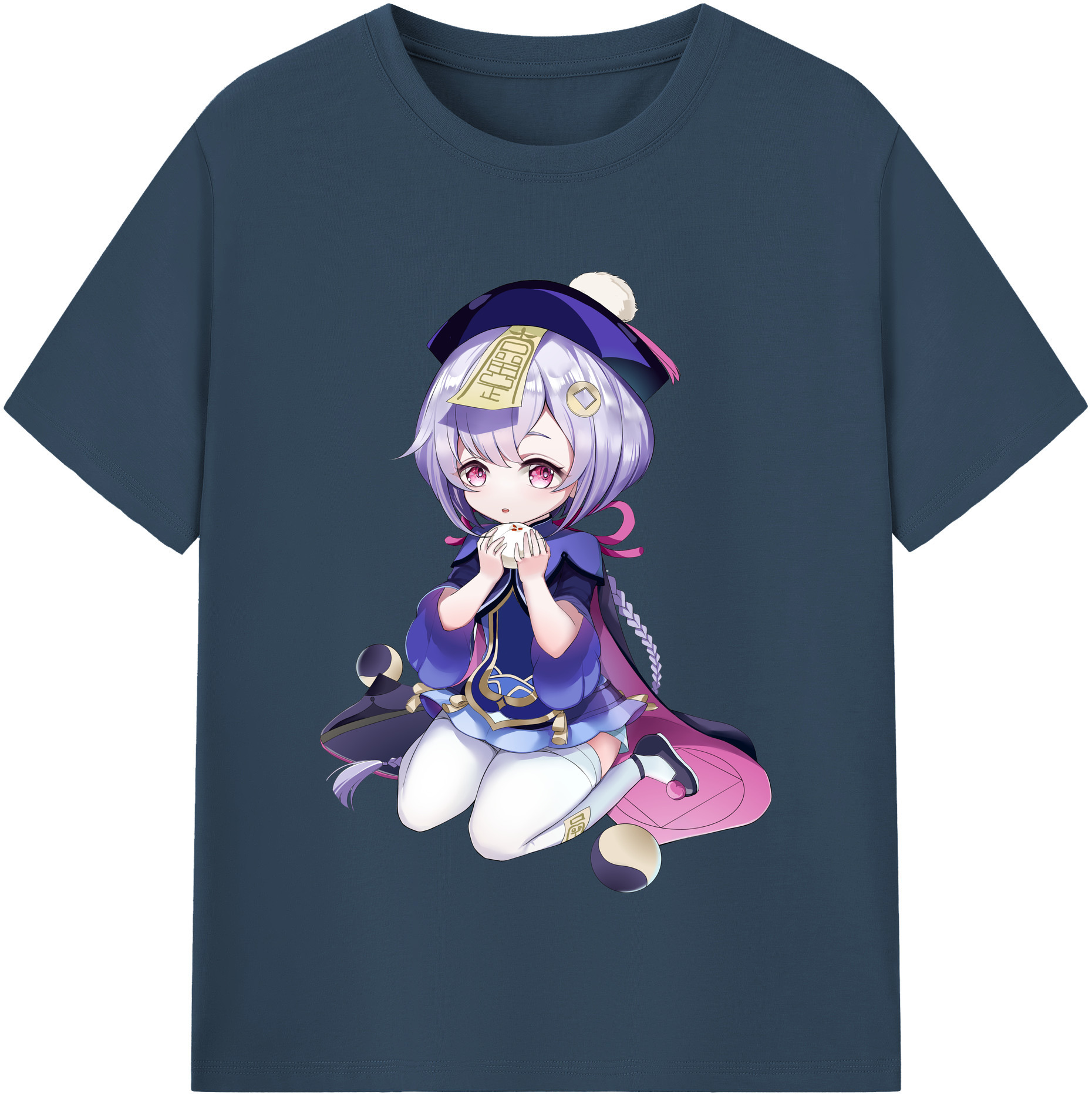 げんし神 七七 なな  genshin Nana レディースカジュアルプリントTシャツ（綿100％）