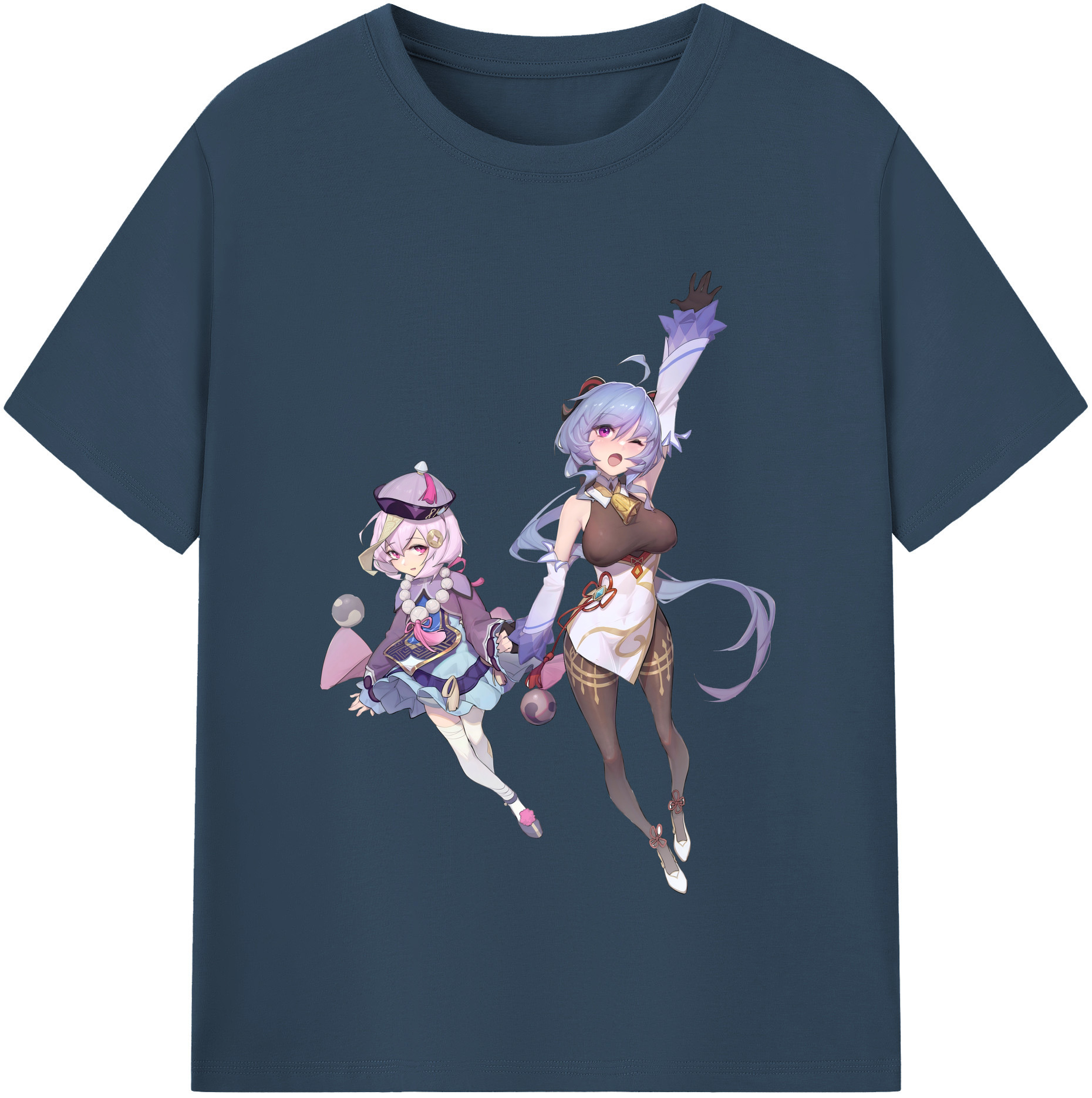 げんし神 七七 なな  genshin Nana レディースカジュアルプリントTシャツ（綿100％）