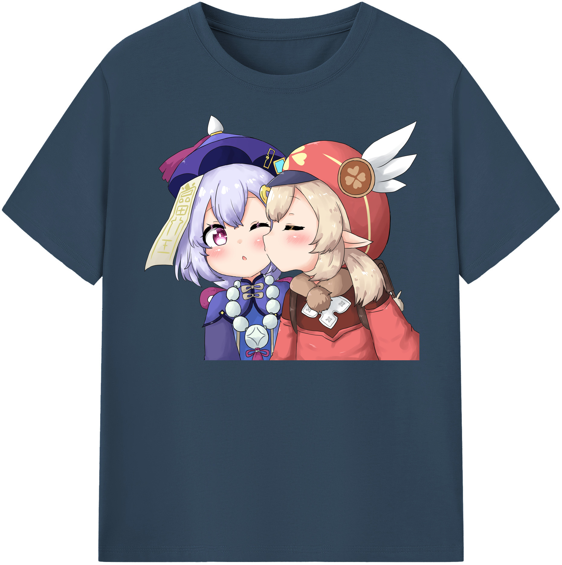 げんし神 七七 なな  genshin Nana レディースカジュアルプリントTシャツ（綿100％）
