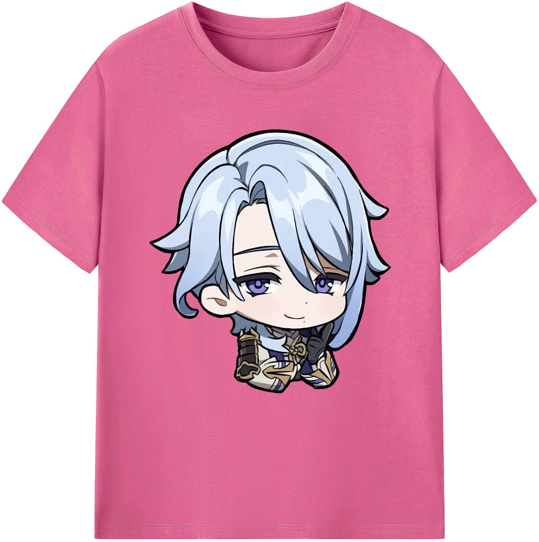げんし神 神里綾人 かみさとあやと genshin Kamisato Ayato レディースカジュアルプリントTシャツ（綿100％）