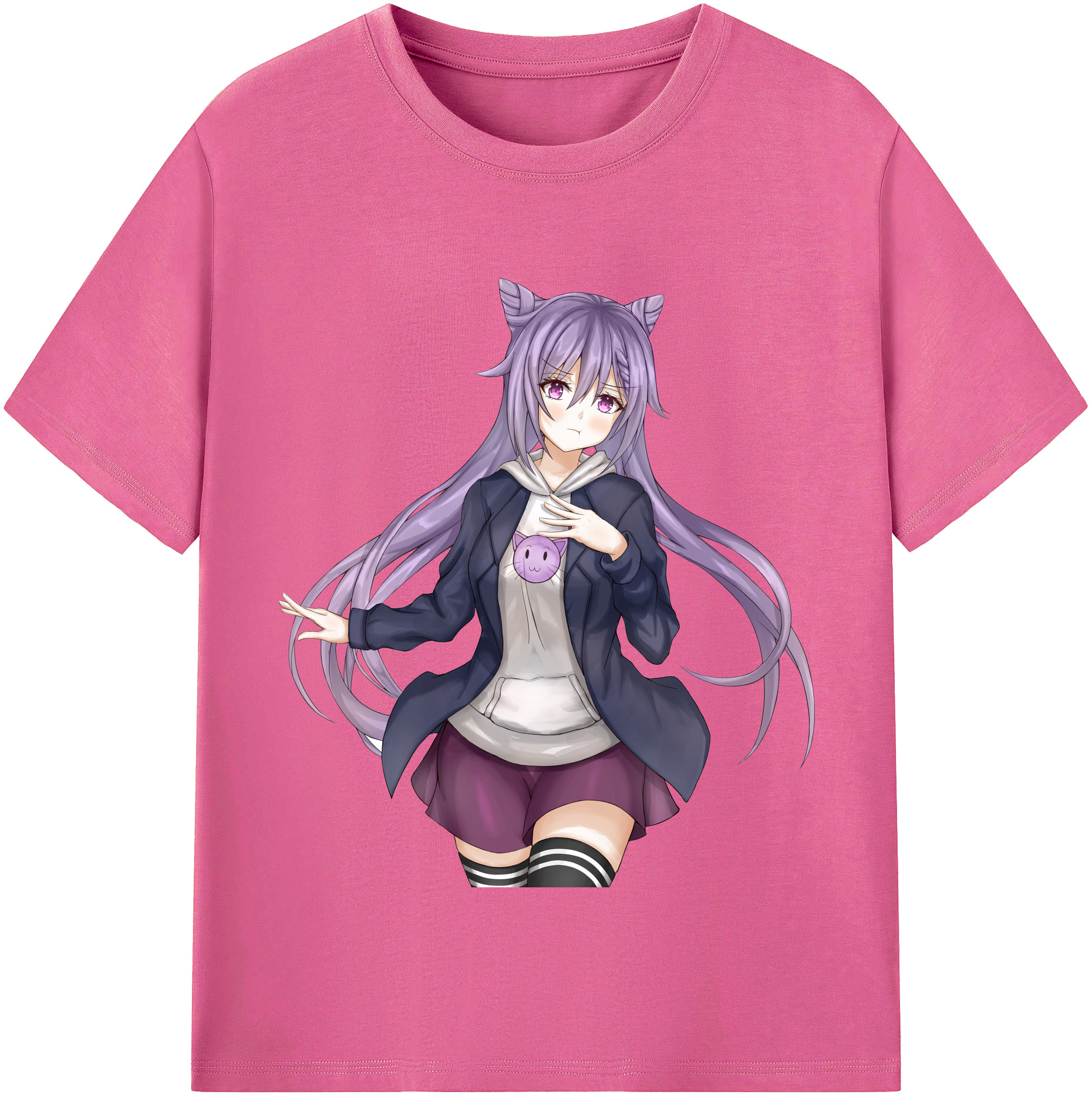 げんし神 刻晴 こくせい genshin Kokusei レディースカジュアルプリントTシャツ（綿100％）
