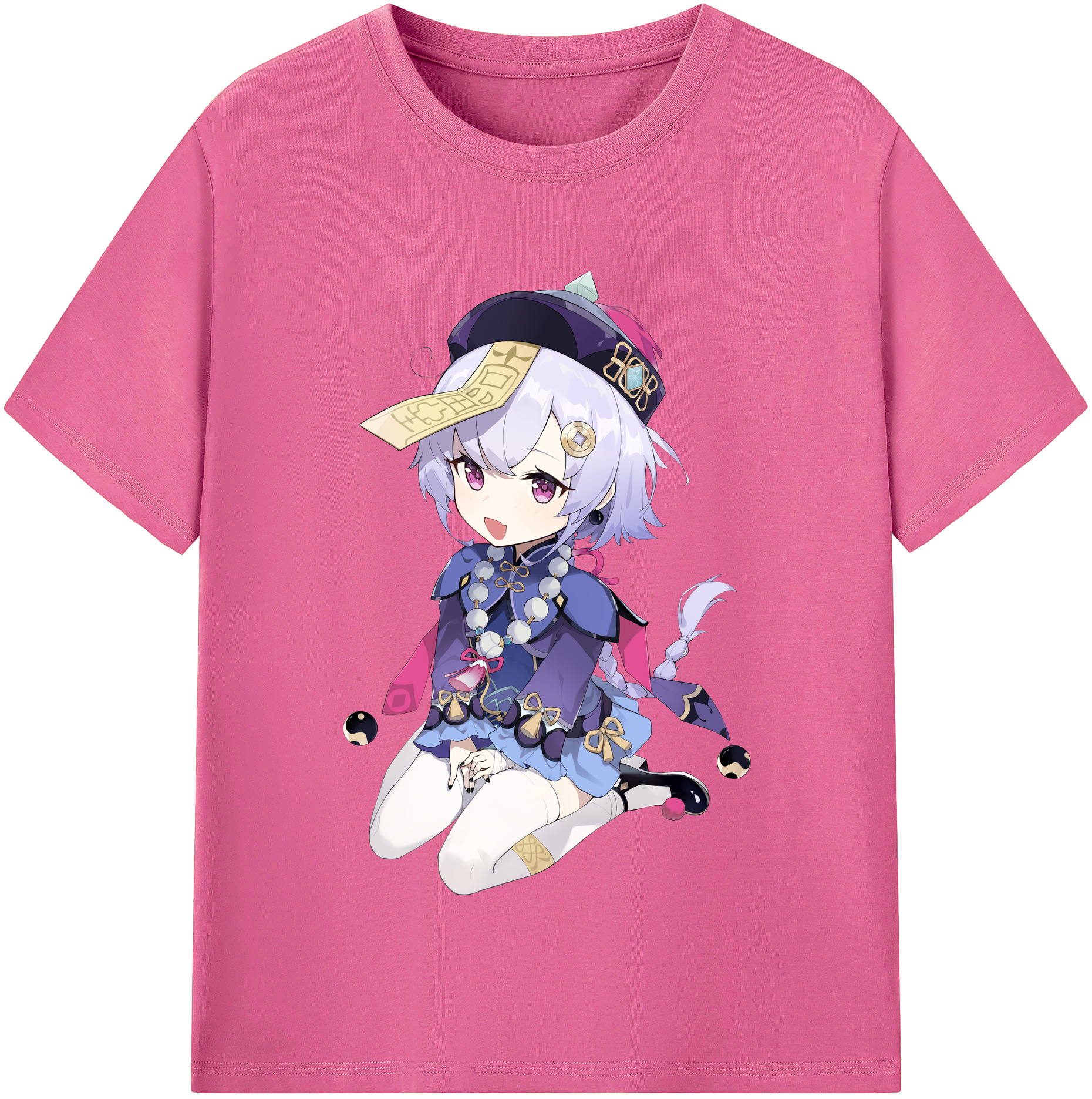 げんし神 七七 なな  genshin Nana レディースカジュアルプリントTシャツ（綿100％）