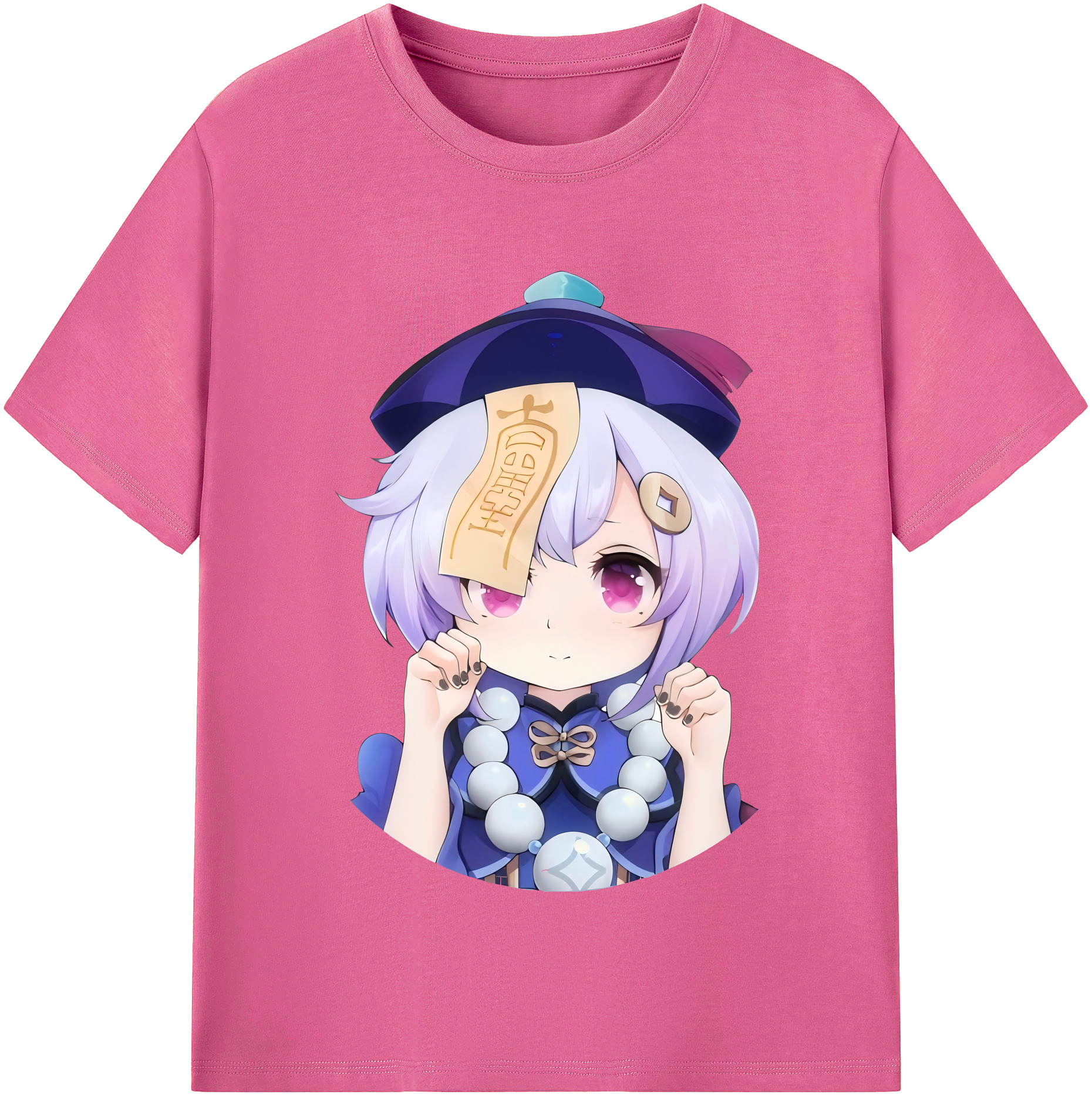 げんし神 七七 なな  genshin Nana レディースカジュアルプリントTシャツ（綿100％）
