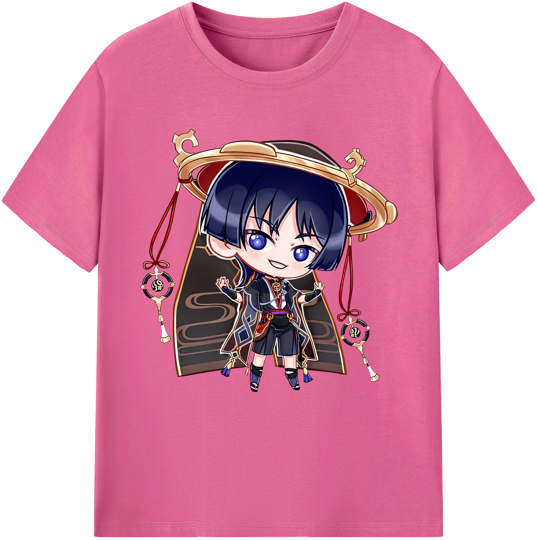 げんし神 さんペい genshin Sanpei レディースカジュアルプリントTシャツ（綿100％）