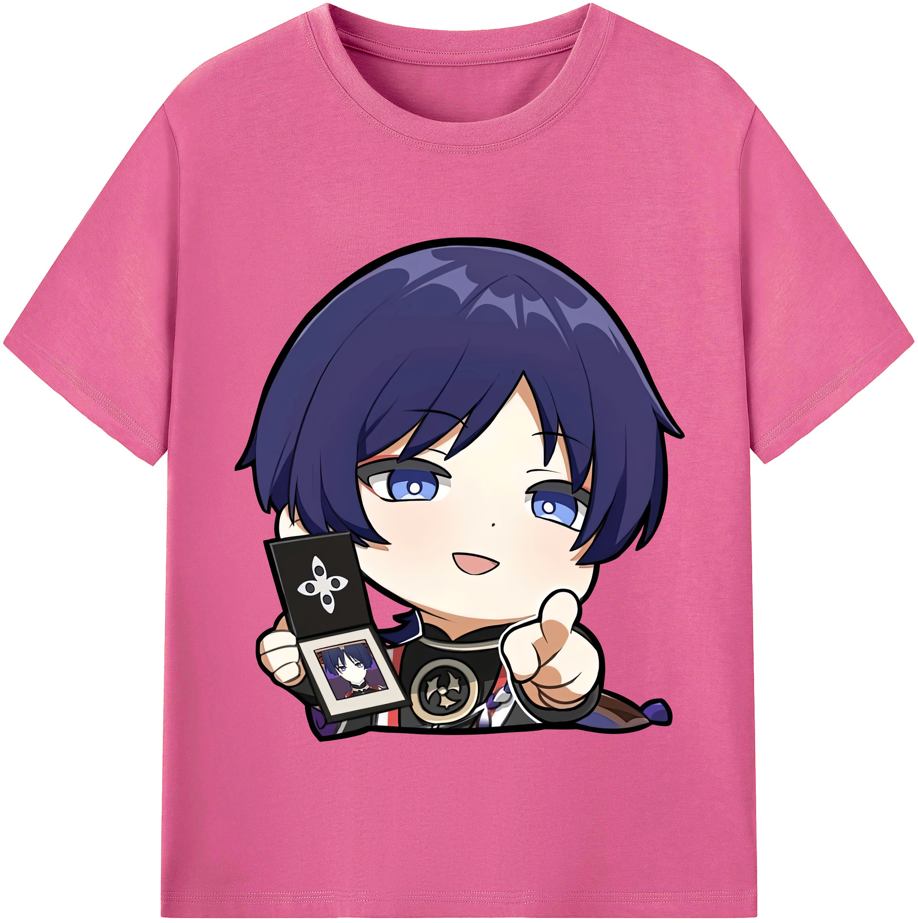 げんし神 さんペい genshin Sanpei レディースカジュアルプリントTシャツ（綿100％）