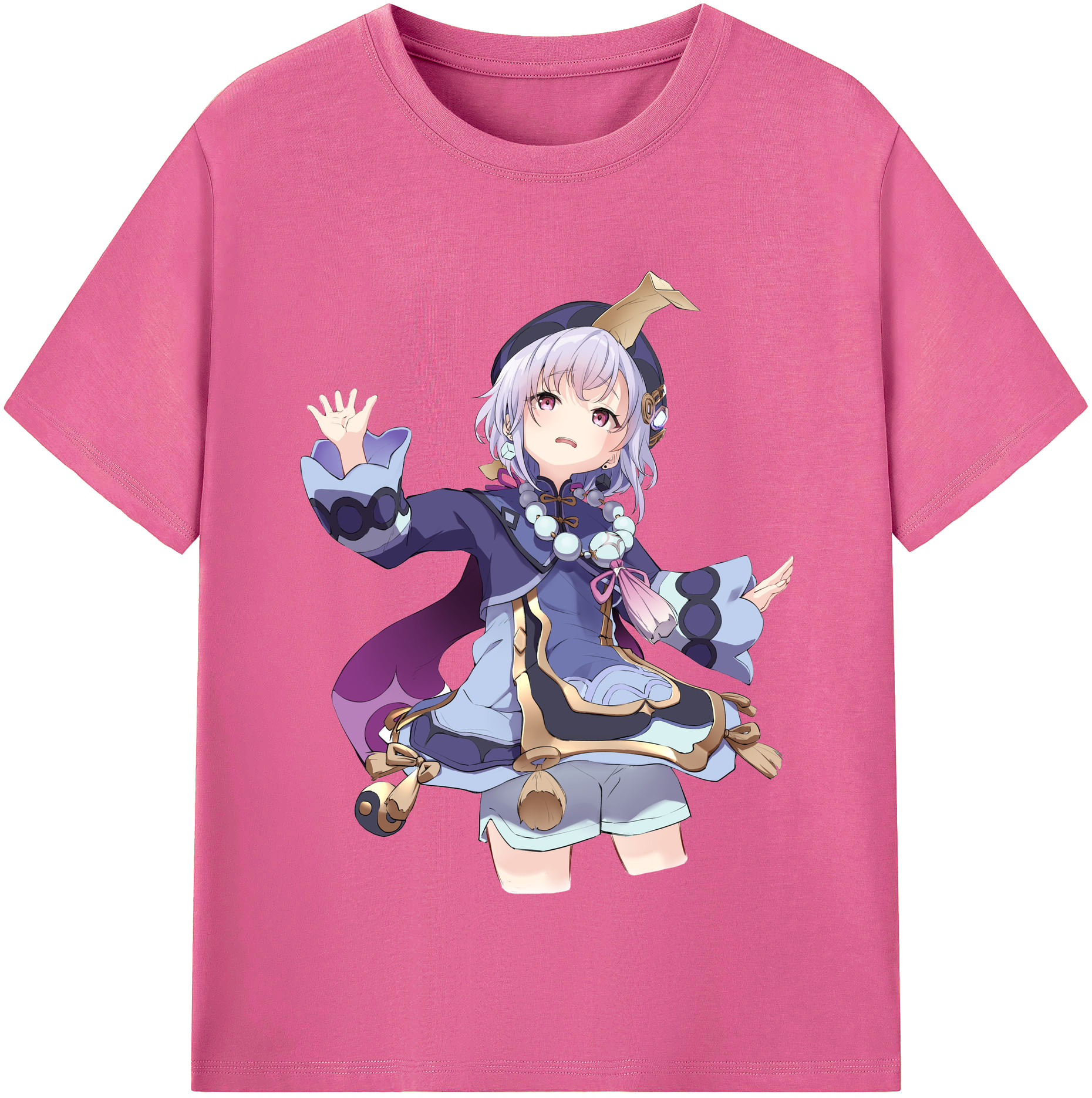 げんし神 七七 なな  genshin Nana レディースカジュアルプリントTシャツ（綿100％）