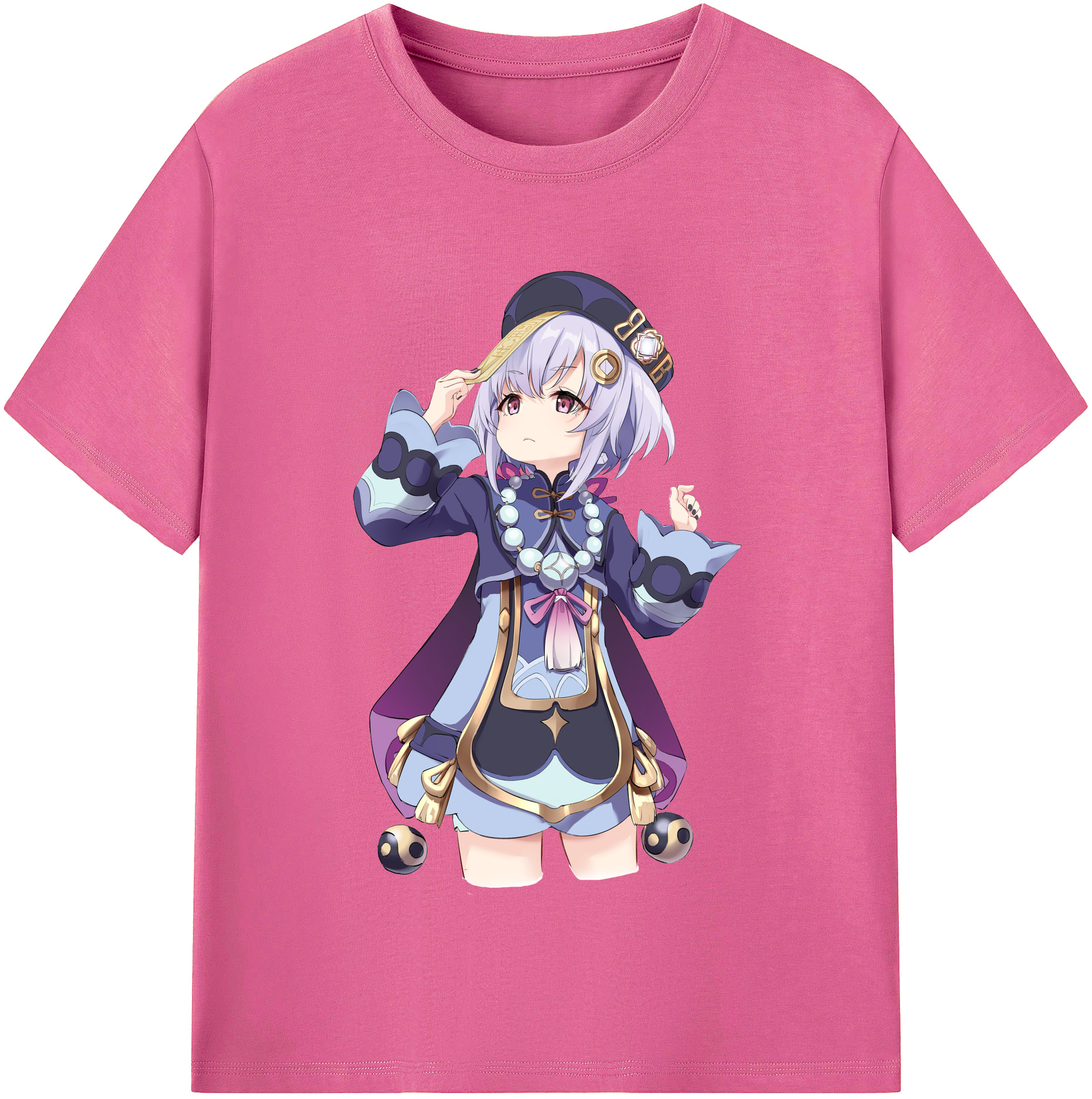 げんし神 七七 なな  genshin Nana レディースカジュアルプリントTシャツ（綿100％）