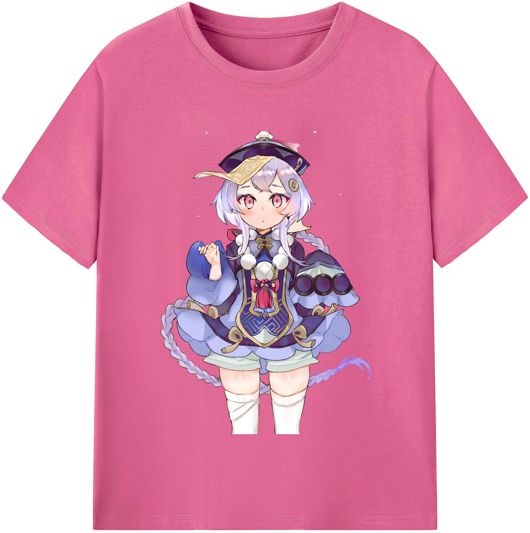 げんし神 七七 なな  genshin Nana レディースカジュアルプリントTシャツ（綿100％）