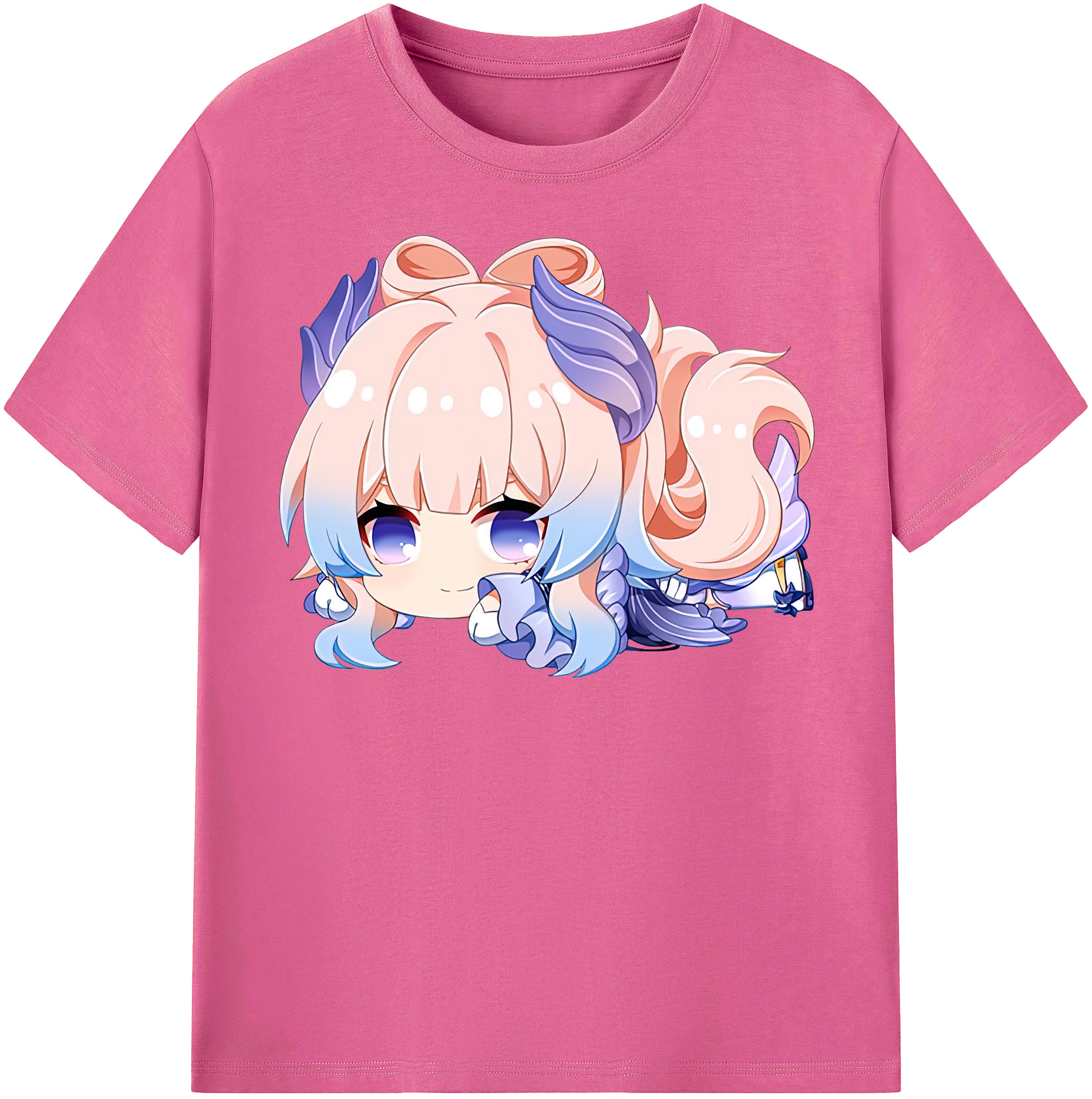 げんし神 珊瑚宮心海 サンゴノミヤ・ココミ genshin Sangonomiya Kokomi レディースカジュアルプリントTシャツ（綿100％）