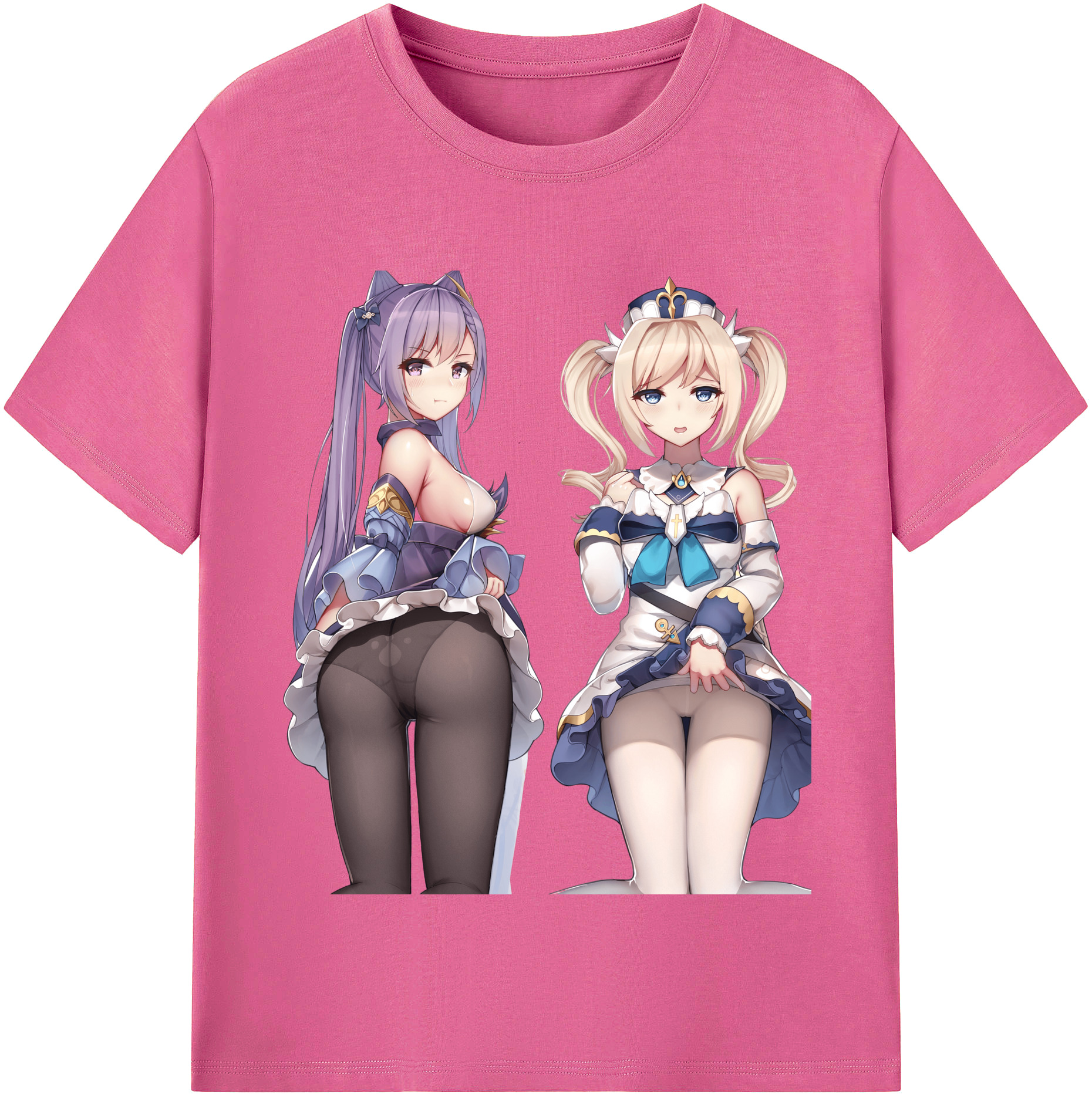 げんし神 刻晴 こくせい genshin Kokusei レディースカジュアルプリントTシャツ（綿100％）
