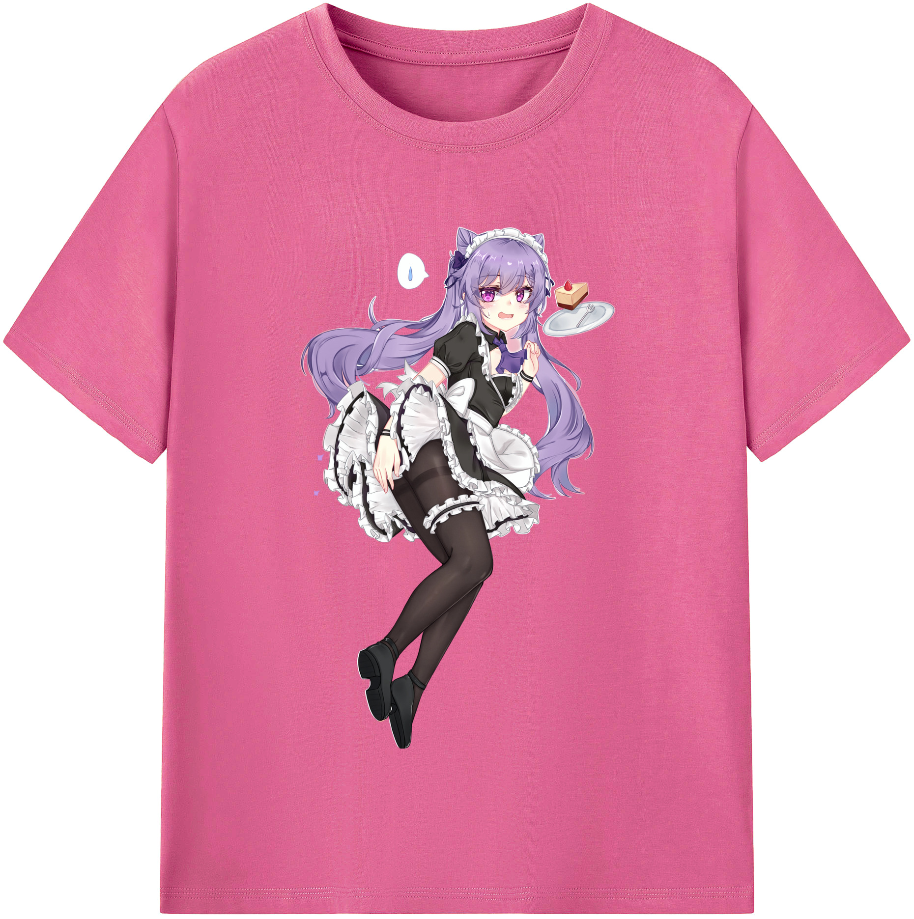 げんし神 刻晴 こくせい genshin Kokusei レディースカジュアルプリントTシャツ（綿100％）