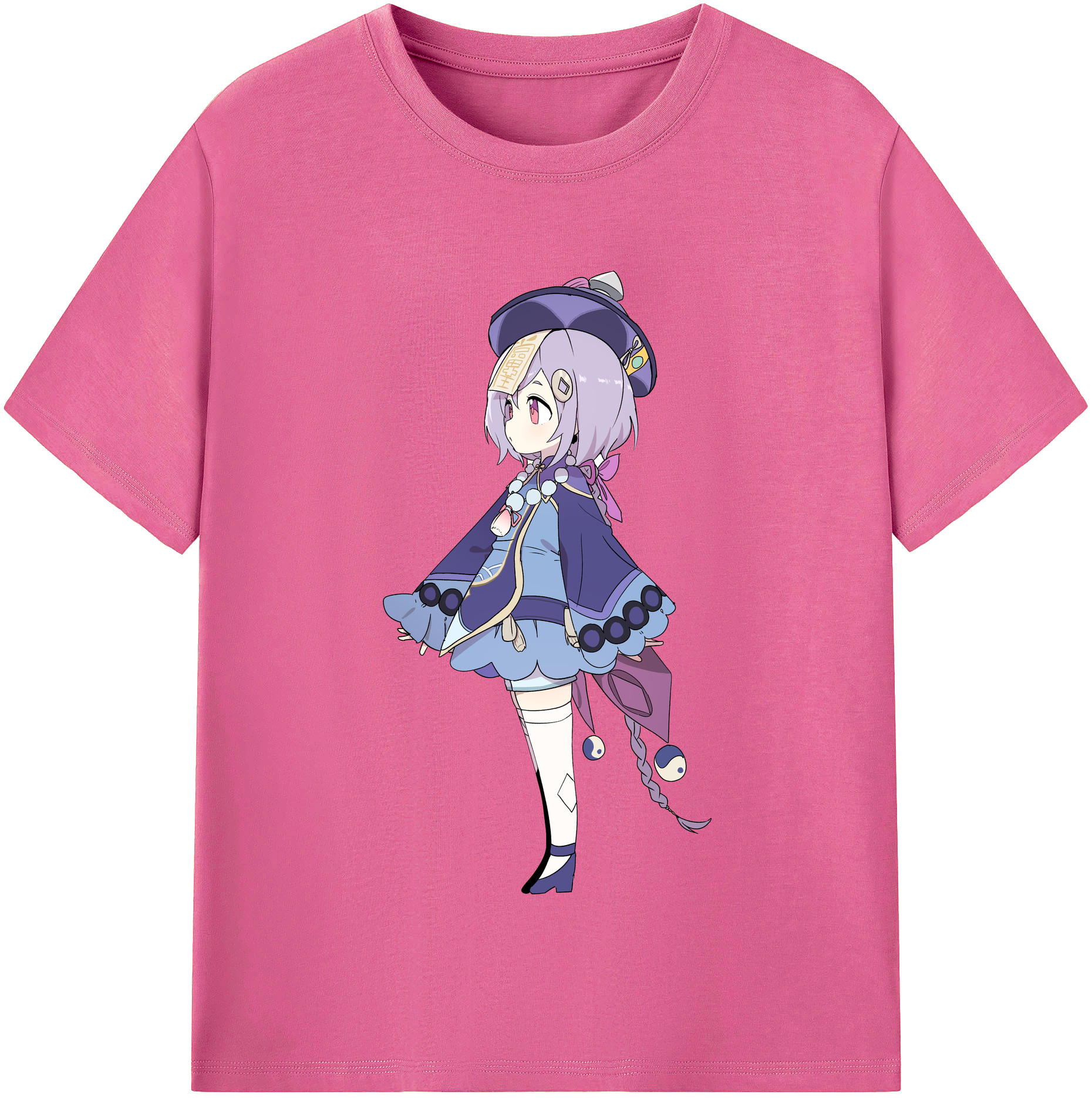 げんし神 七七 なな  genshin Nana レディースカジュアルプリントTシャツ（綿100％）