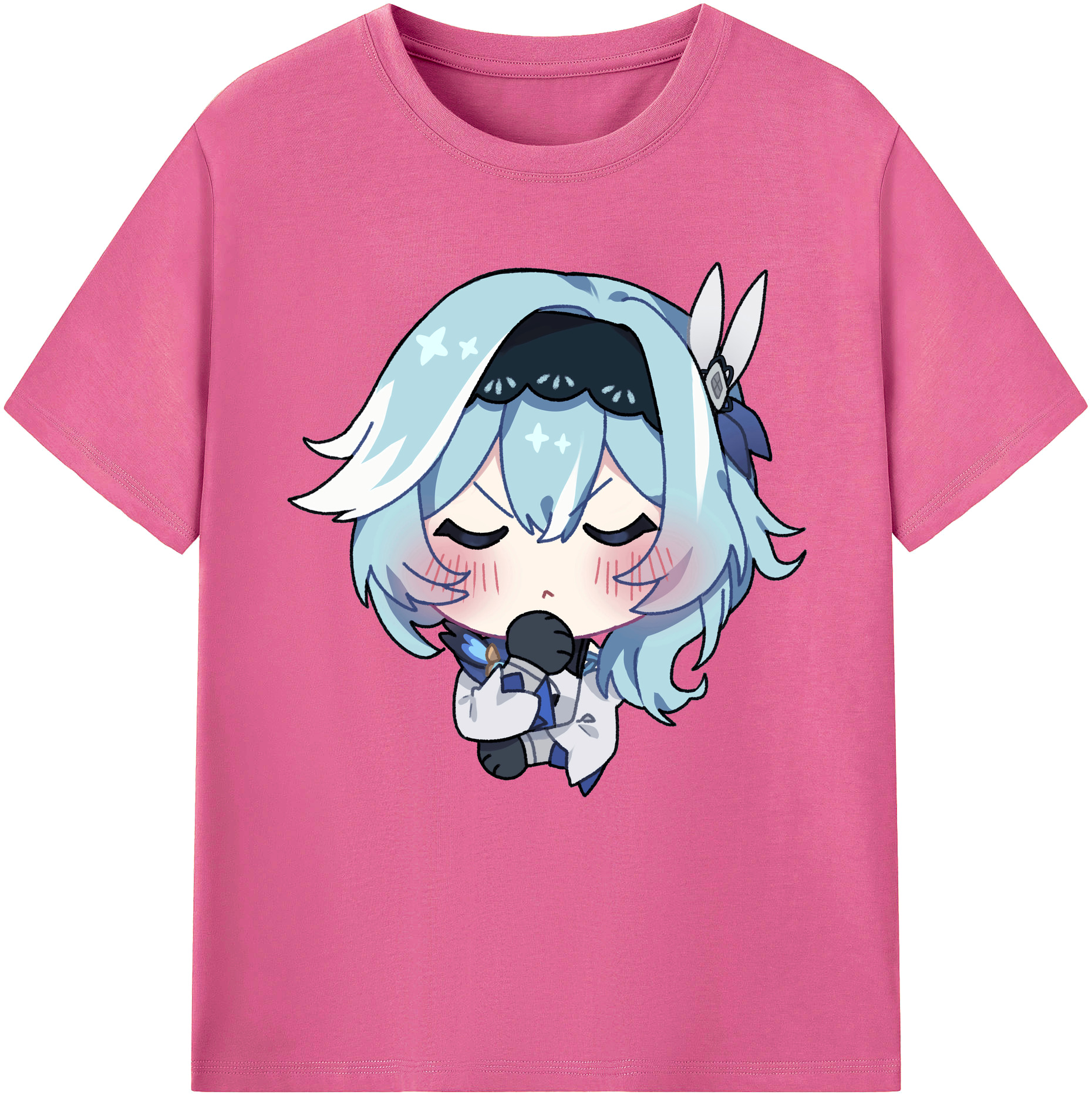 げんし神 优菈 ゆうら genshin Yūra レディースカジュアルプリントTシャツ（綿100％）