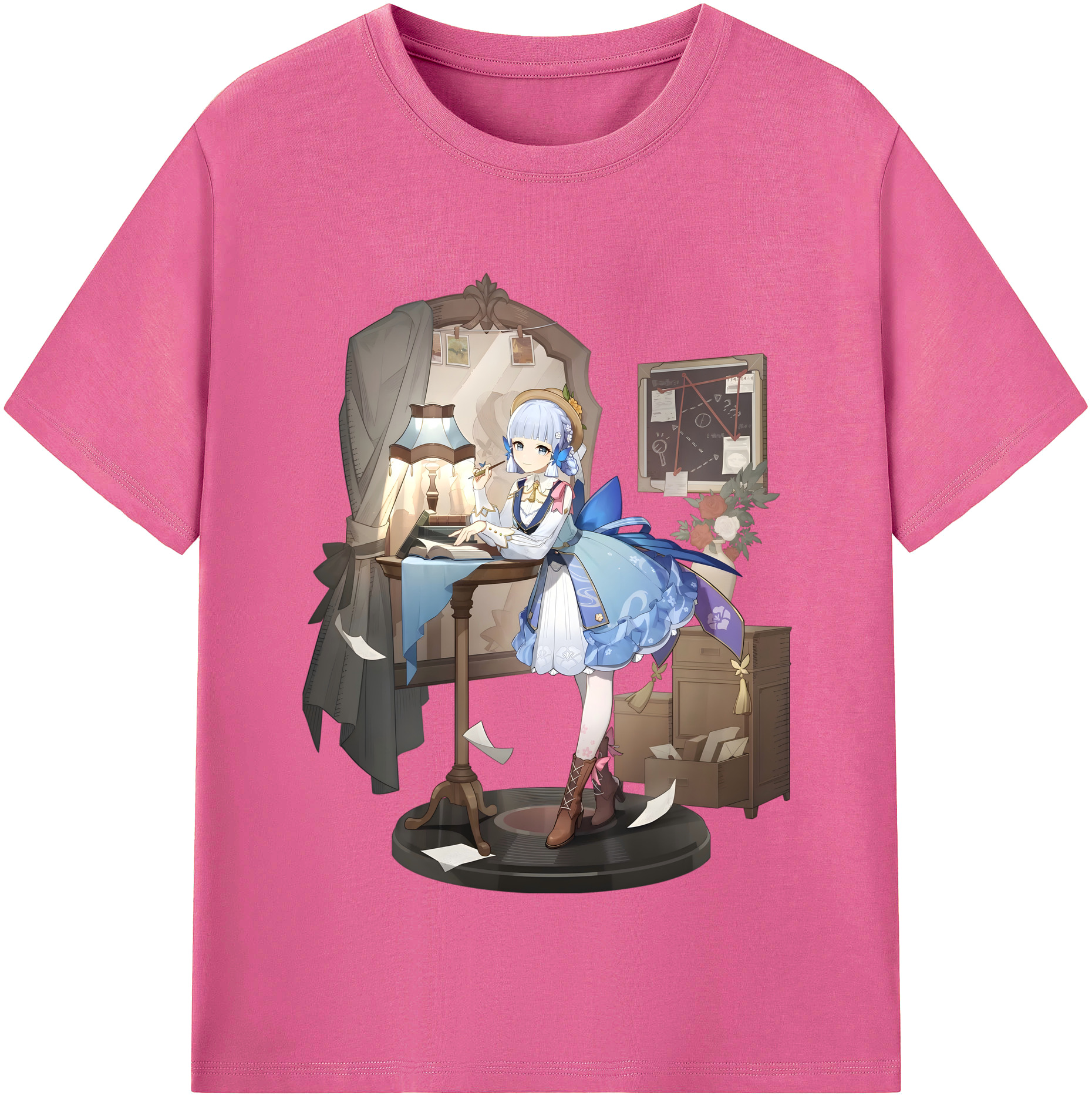 げんし神 神里綾華 神宮寺レン genshin Kamimiya Ren レディースカジュアルプリントTシャツ（綿100％）