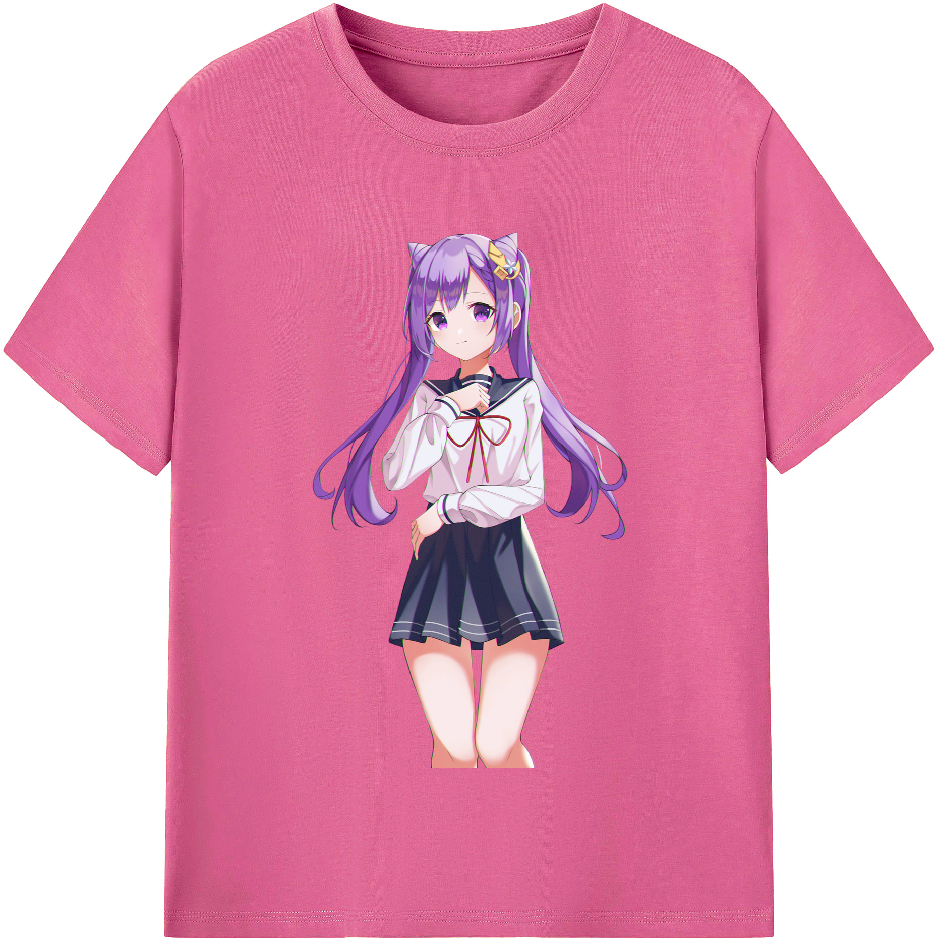 げんし神 刻晴 こくせい genshin Kokusei レディースカジュアルプリントTシャツ（綿100％）