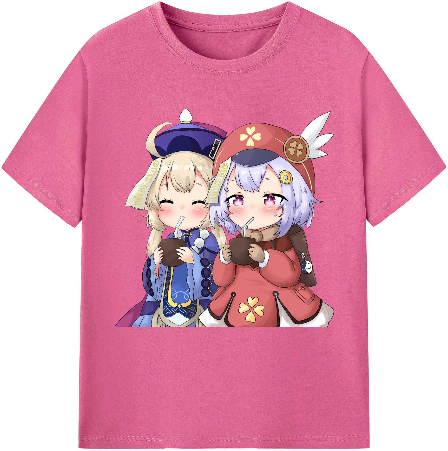 げんし神 七七 なな  genshin Nana レディースカジュアルプリントTシャツ（綿100％）