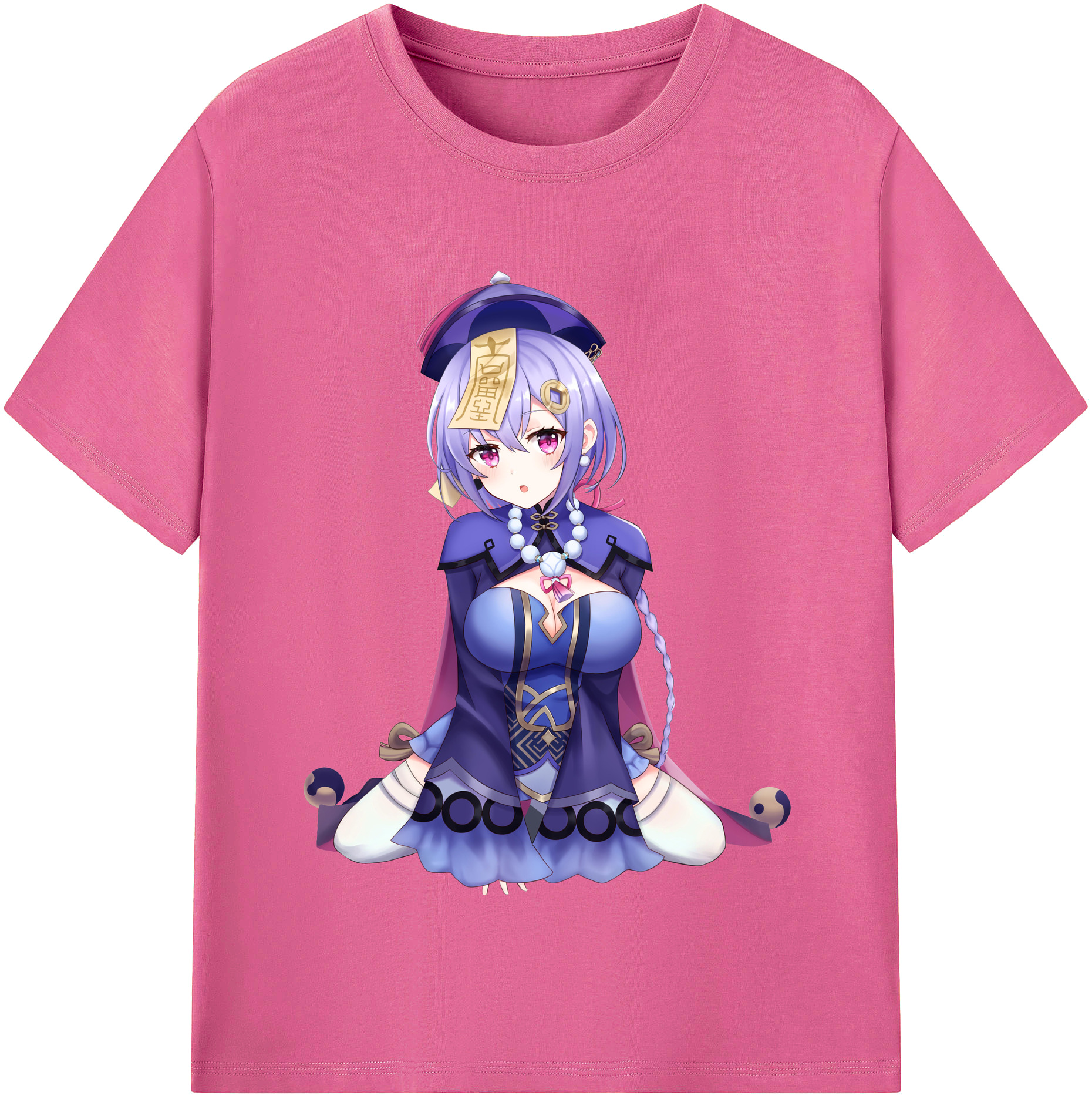 げんし神 七七 なな  genshin Nana レディースカジュアルプリントTシャツ（綿100％）