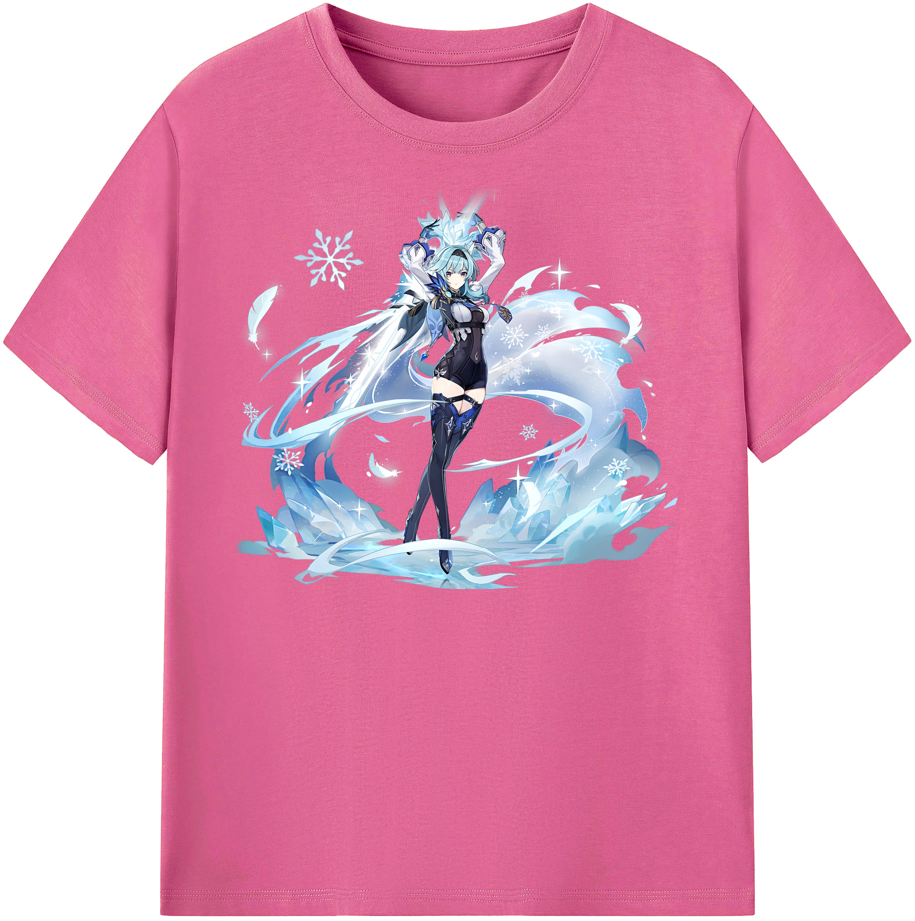 げんし神 优菈 ゆうら genshin Yūra レディースカジュアルプリントTシャツ（綿100％）